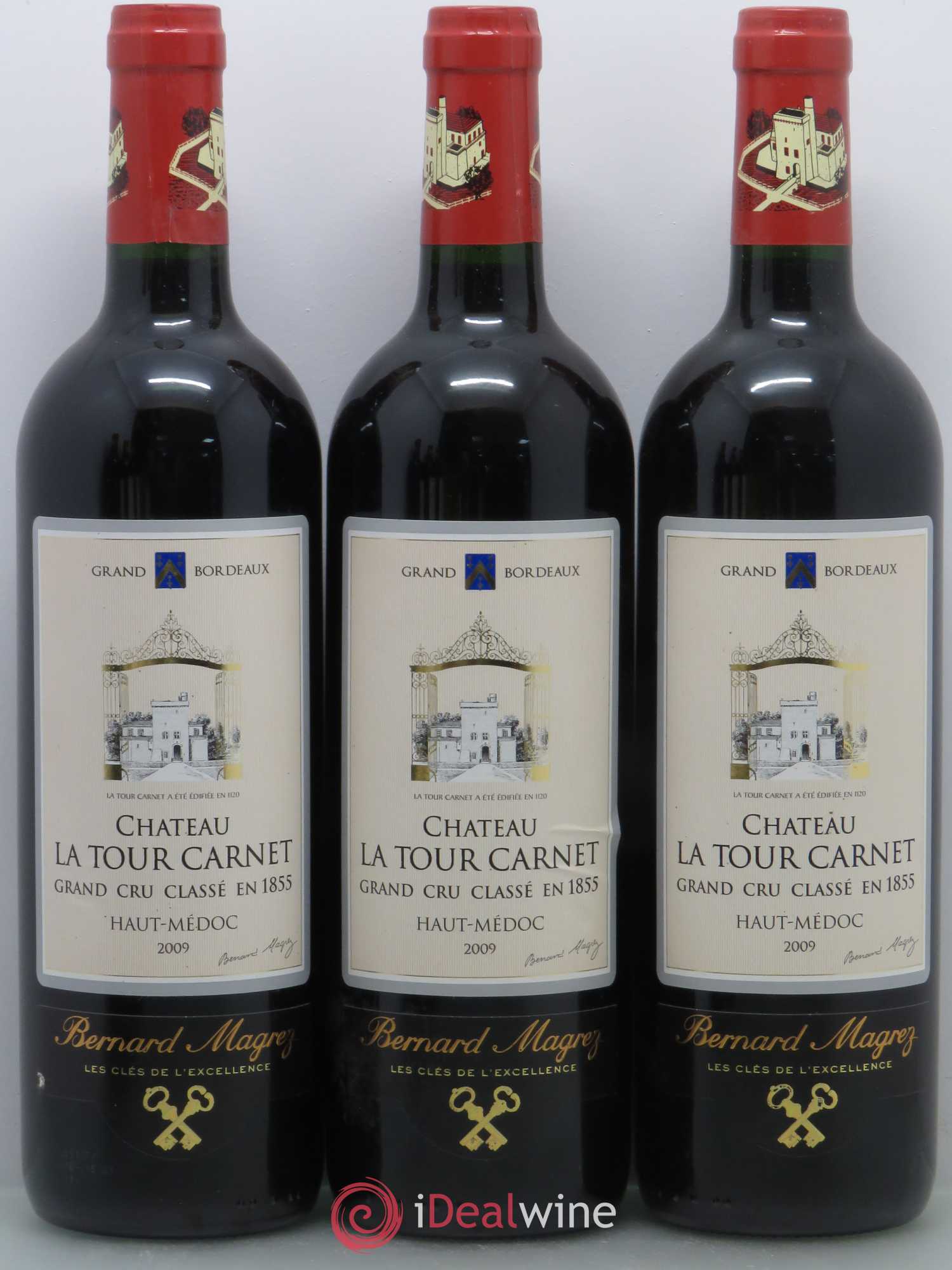 Château la Tour Carnet 4ème Grand Cru Classé (sans prix de réserve) 2009 - Lot de 6 bouteilles - 1