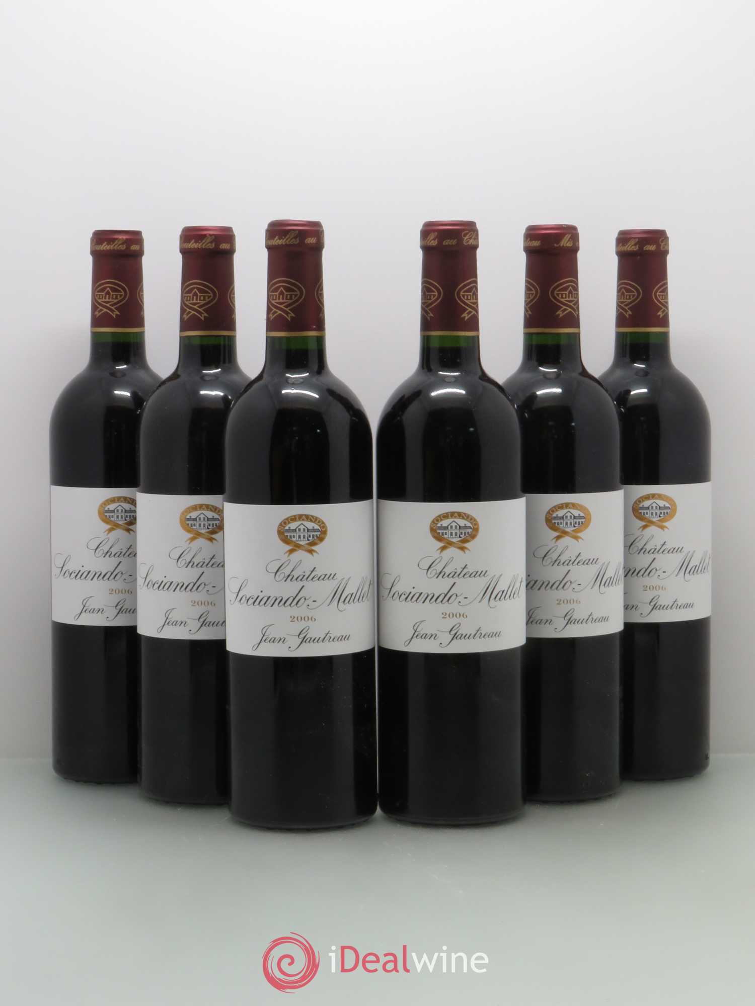 Château Sociando Mallet (sans prix de réserve) 2006 - Lot de 6 bouteilles - 0