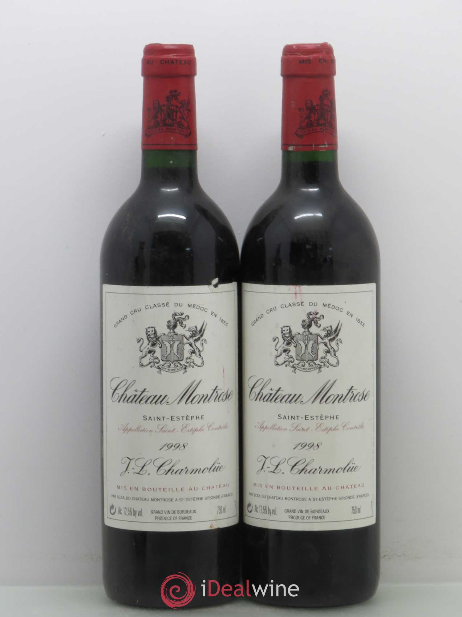 Château Montrose 2ème Grand Cru Classé (sans prix de réserve) 1998 - Lot de 4 bouteilles - 1