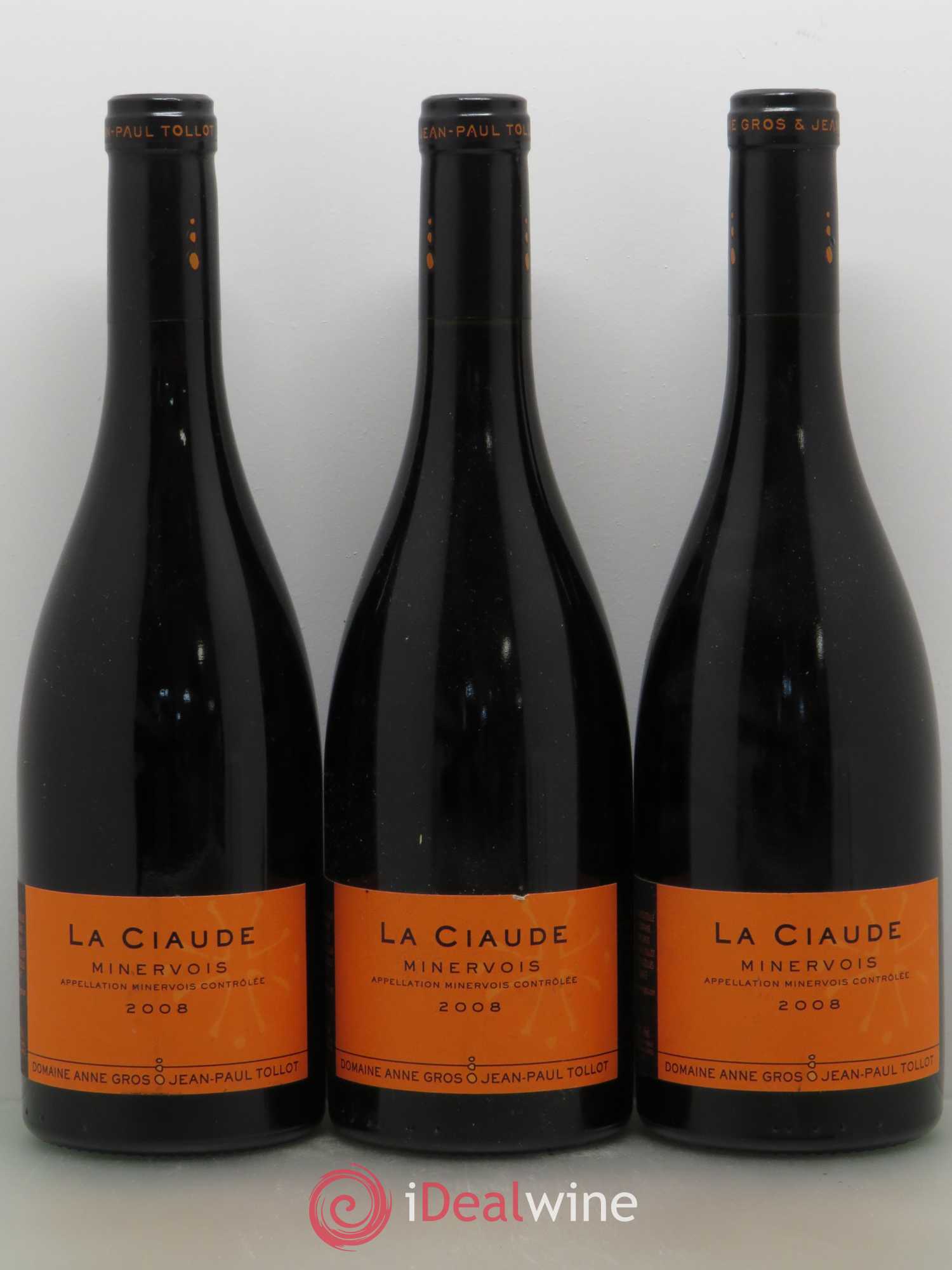 Minervois La Ciaude Anne Gros (sans prix de réserve) 2008 - Posten von 6 Flaschen - 1
