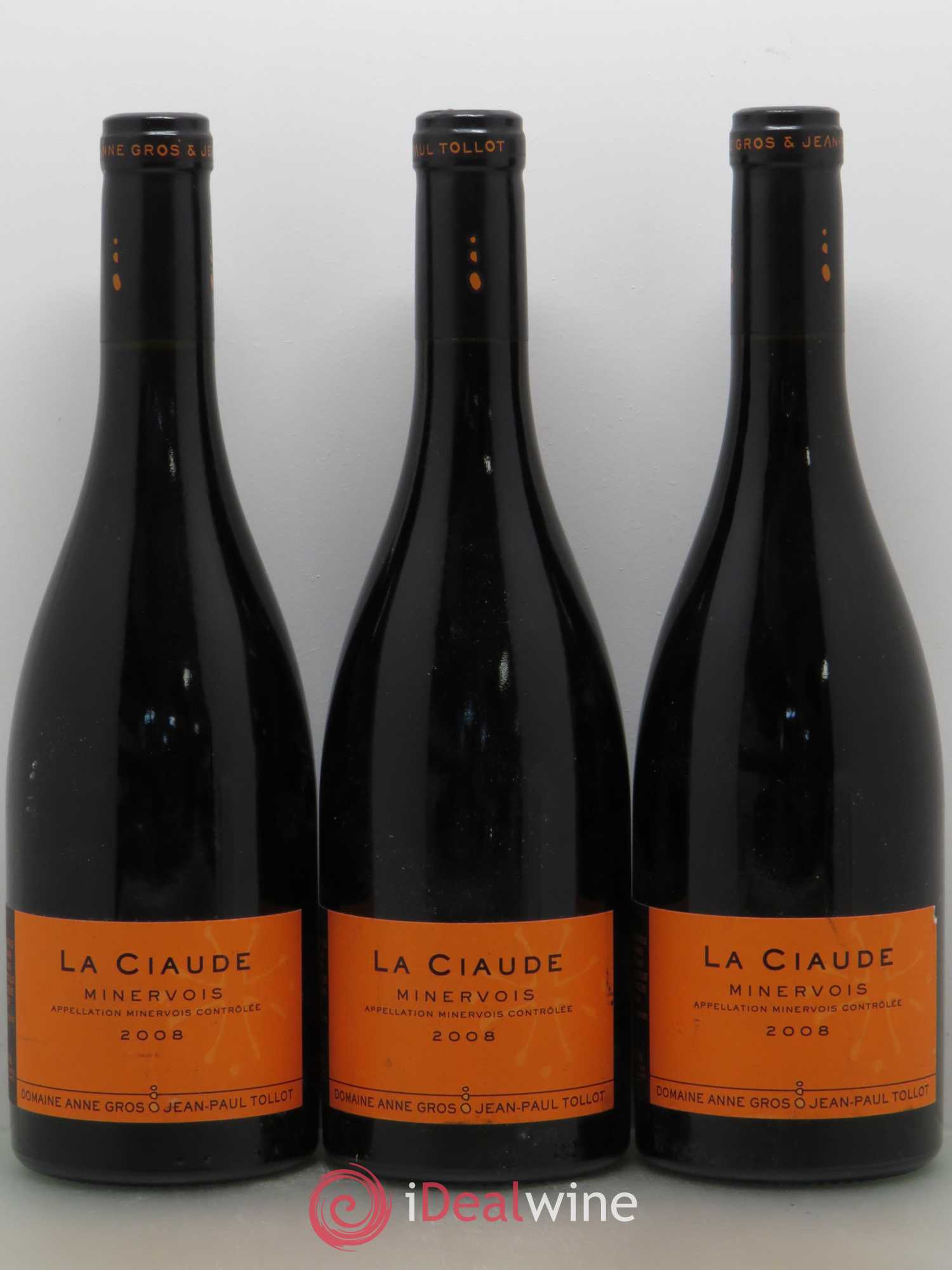 Minervois La Ciaude Anne Gros (sans prix de réserve) 2008 - Posten von 6 Flaschen - 2