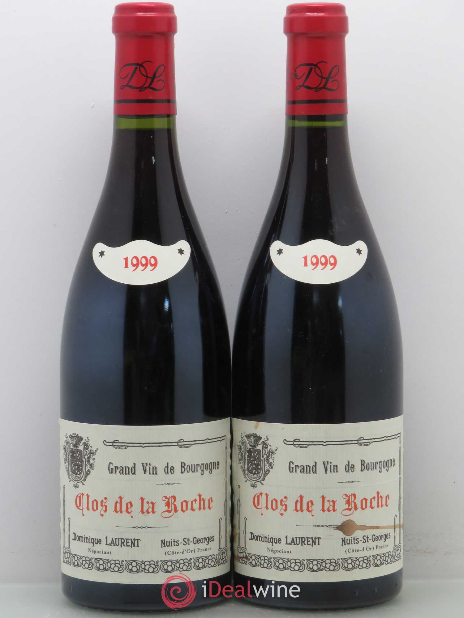 Clos de la Roche Grand Cru Dominique Laurent (sans prix de réserve) 1999 - Posten von 2 Flaschen - 0