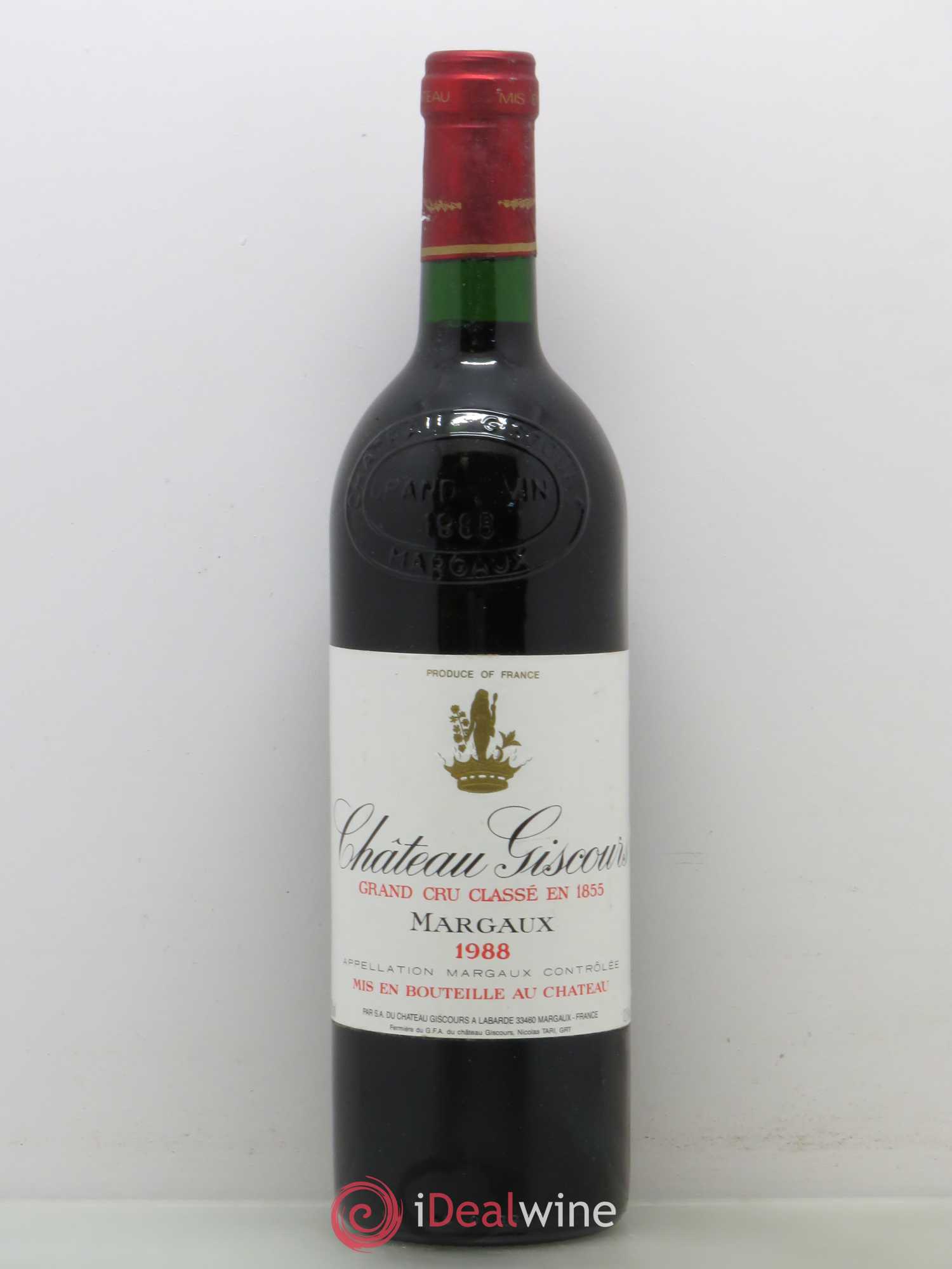 Château Giscours 3ème Grand Cru Classé (sans prix de réserve) 1988 - Lot de 1 bouteille - 0