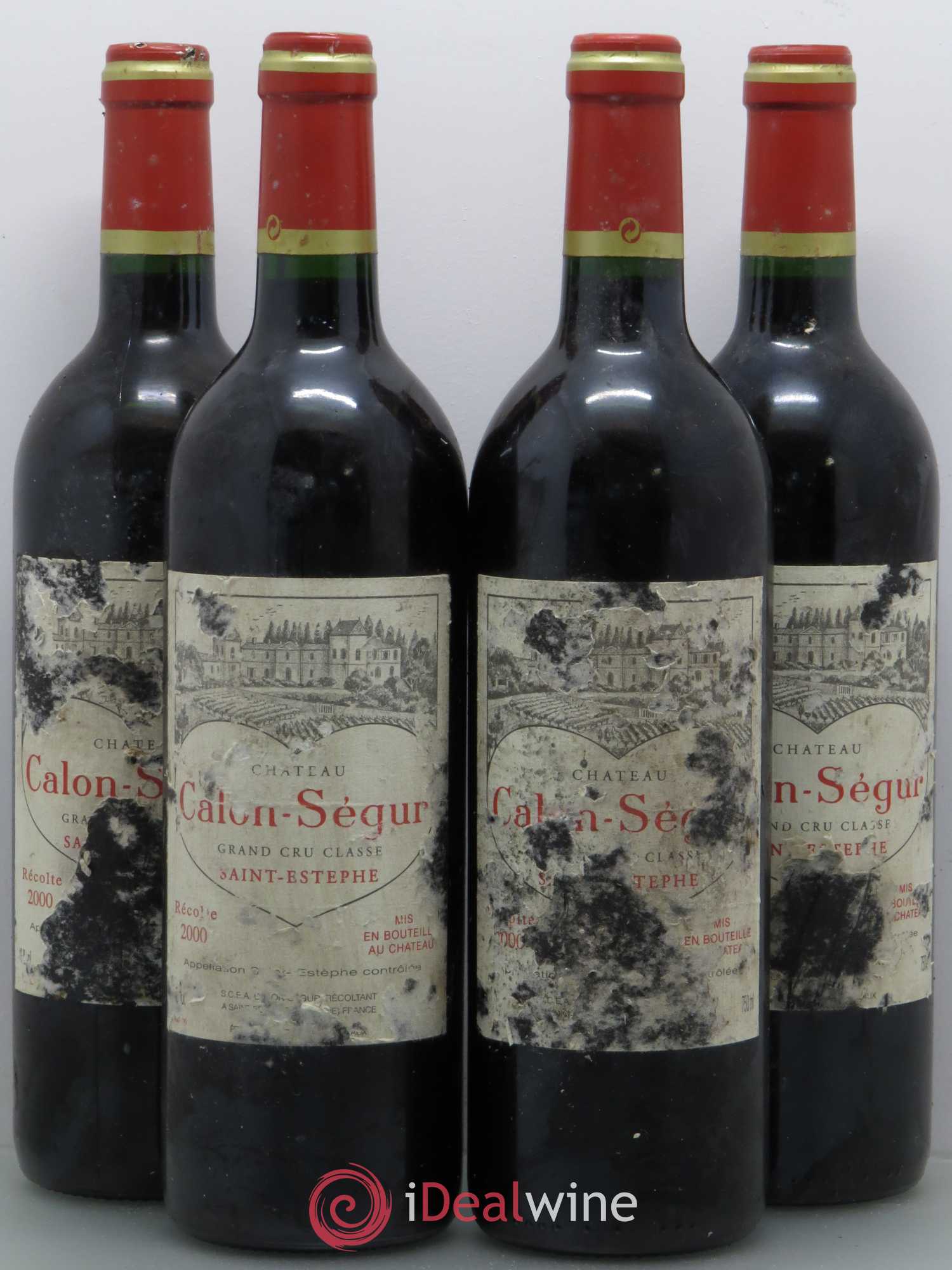 Château Calon Ségur 3ème Grand Cru Classé (sans prix de réserve) 2000 - Lot de 4 bouteilles - 0