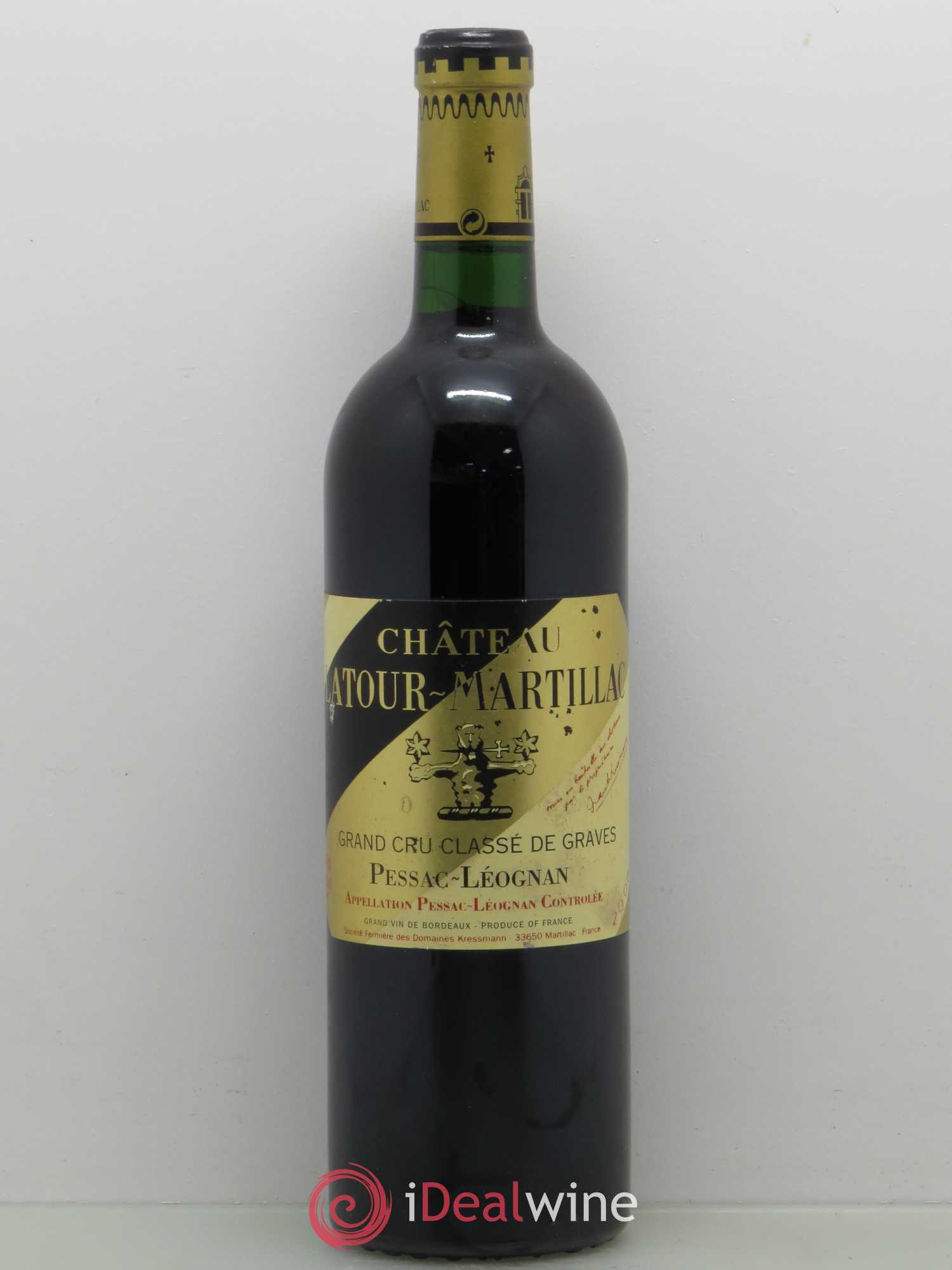 Château Latour-Martillac Cru Classé de Graves (sans prix de réserve) 2000 - Lot de 1 bouteille - 0