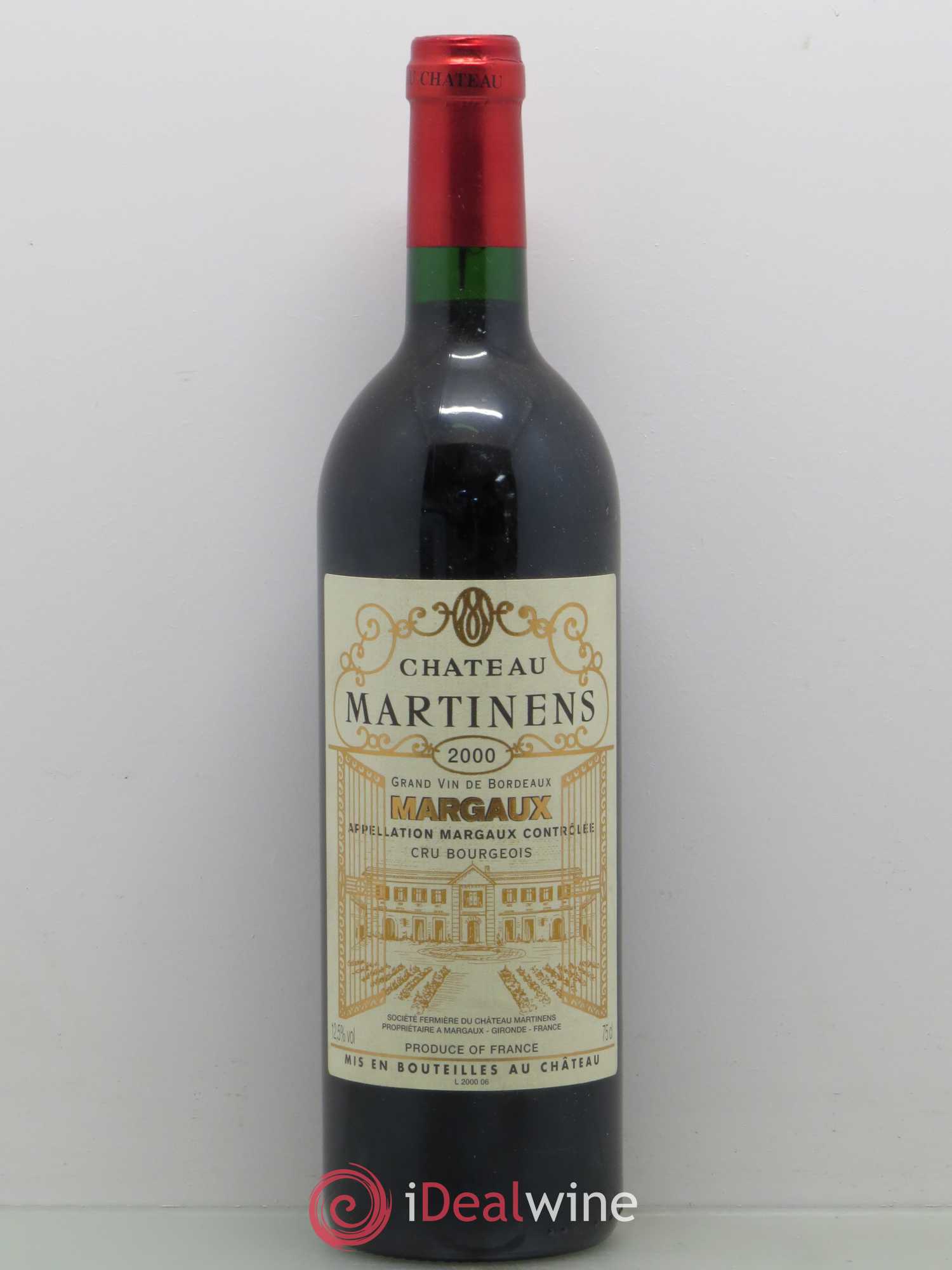 Château Martinens Cru Bourgeois (sans prix de réserve) 2000 - Lot de 1 bouteille - 0