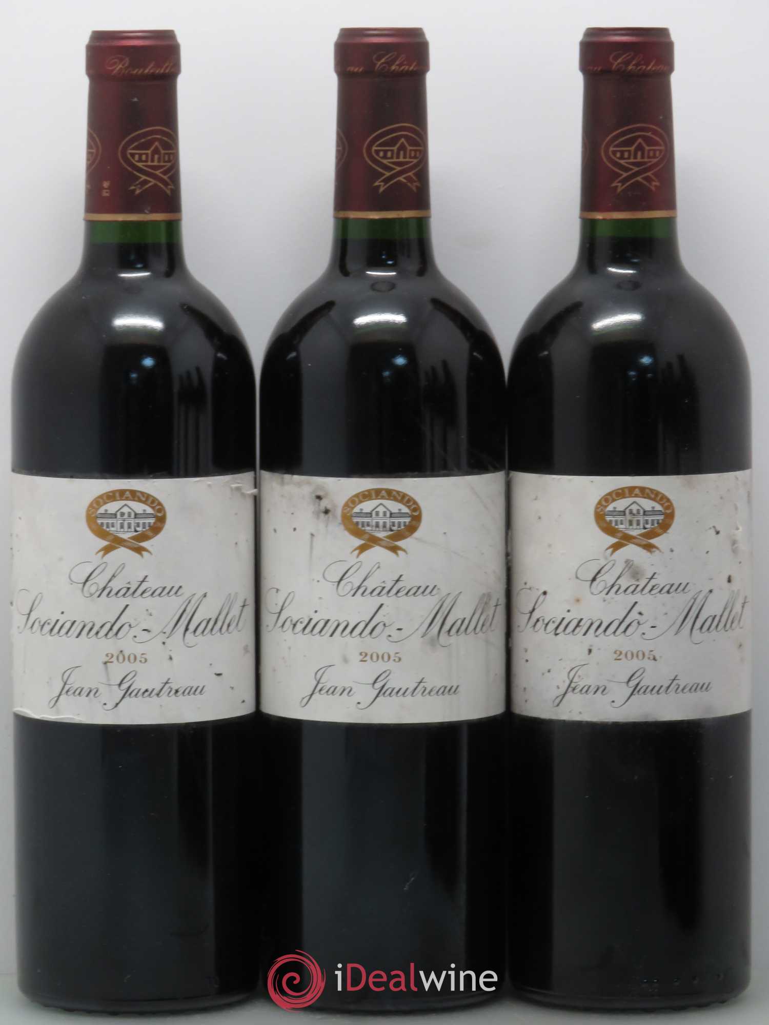 Château Sociando Mallet (sans prix de réserve) 2005 - Lot de 12 bouteilles - 1