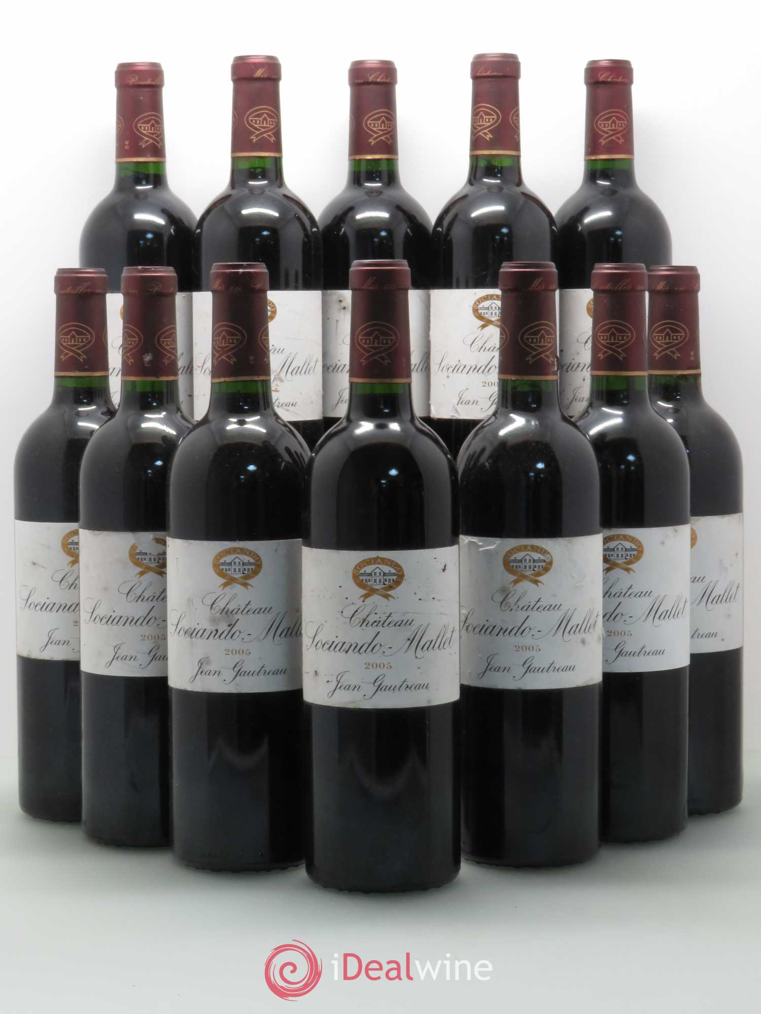 Château Sociando Mallet (sans prix de réserve) 2005 - Lot de 12 bouteilles - 0