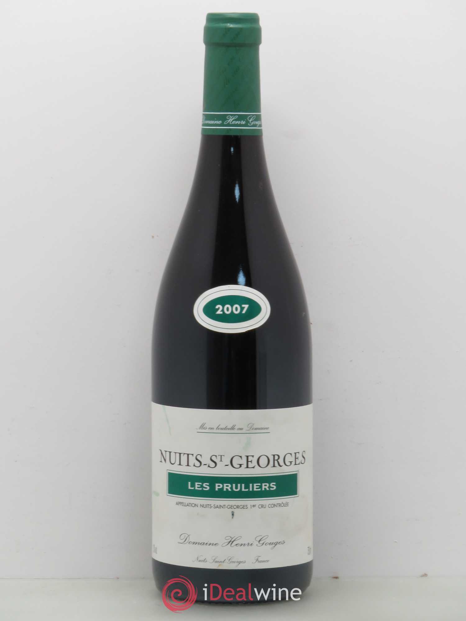 Nuits-Saint-Georges 1er Cru Les Pruliers Henri Gouges (sans prix de réserve) 2007 - Lot de 1 bouteille - 0