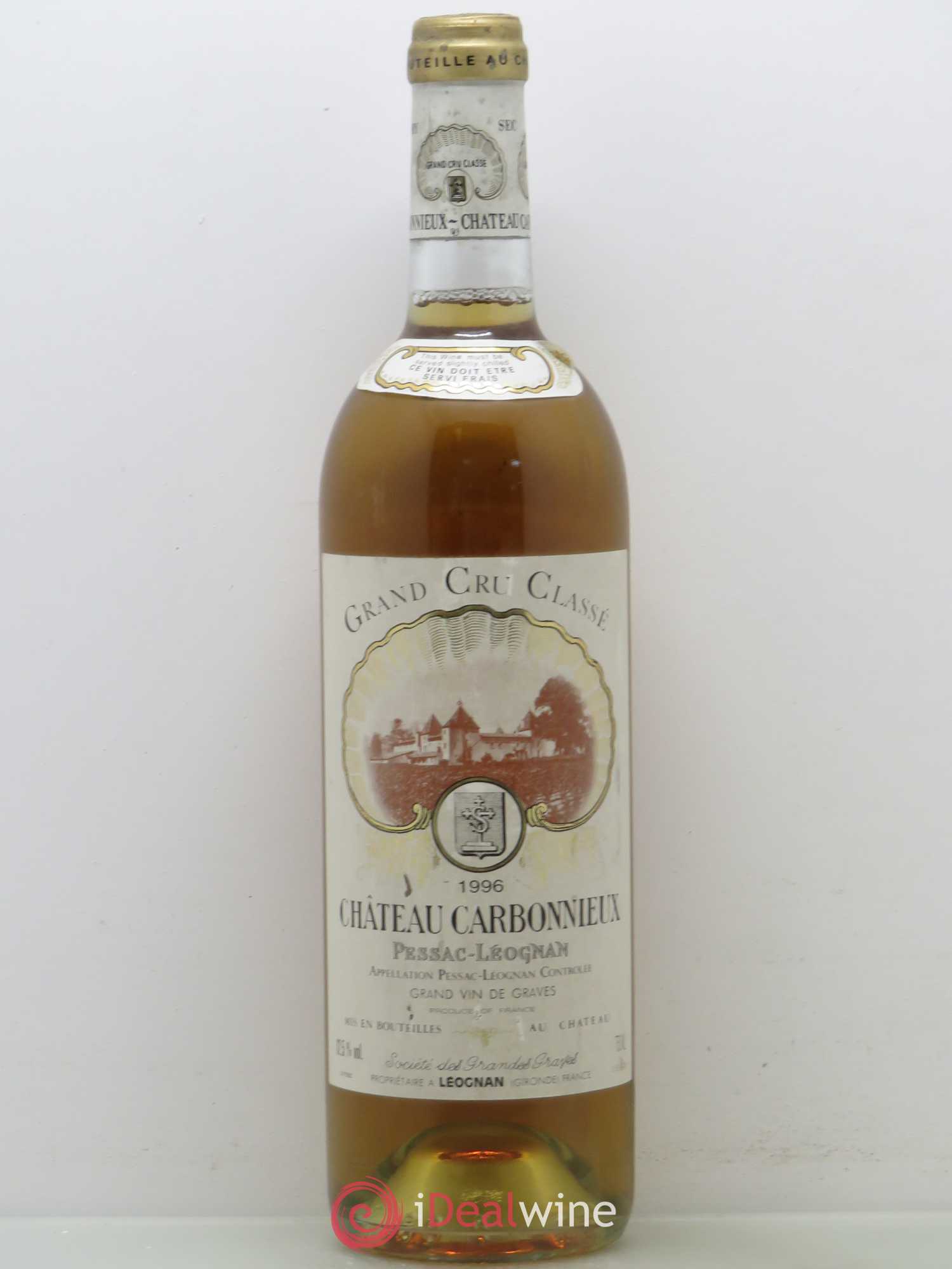 Château Carbonnieux Cru Classé de Graves (sans prix de réserve) 1996 - Lot de 1 bouteille - 0