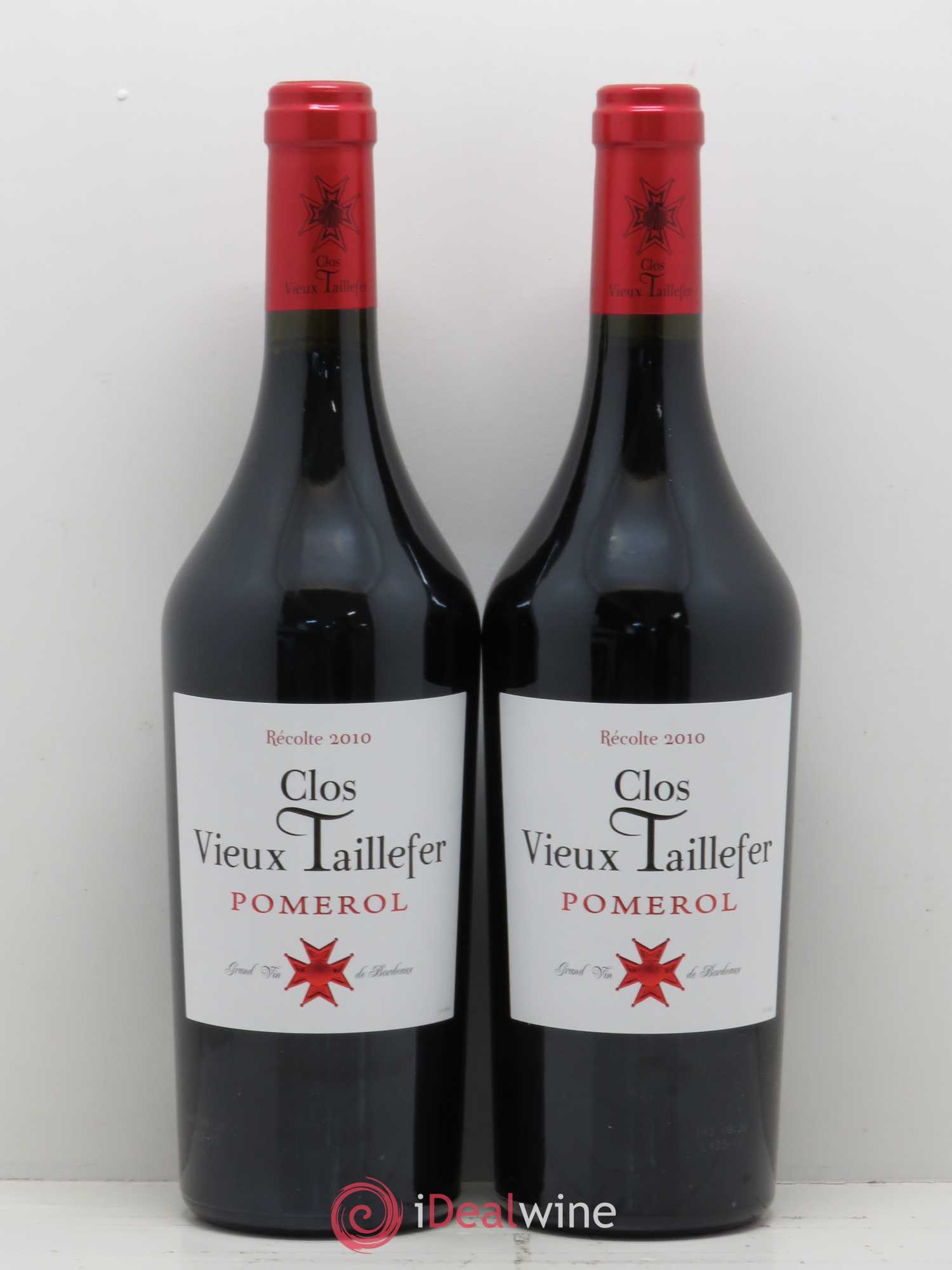 Pomerol Clos Vieux Taillefer (sans prix de réserve) 2010 - Posten von 2 Flaschen - 0