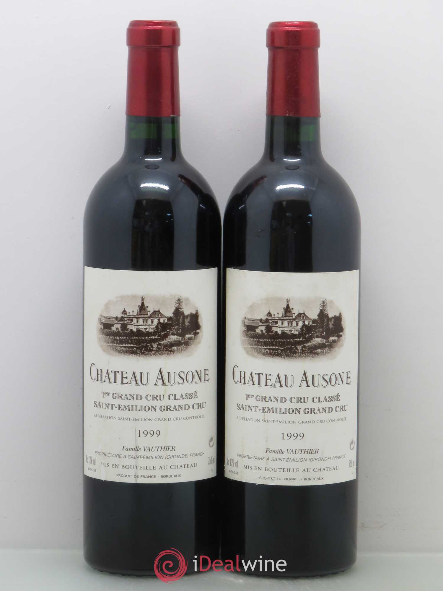 Château Ausone 1er Grand Cru Classé A 1999 - Lot de 2 bouteilles - 0