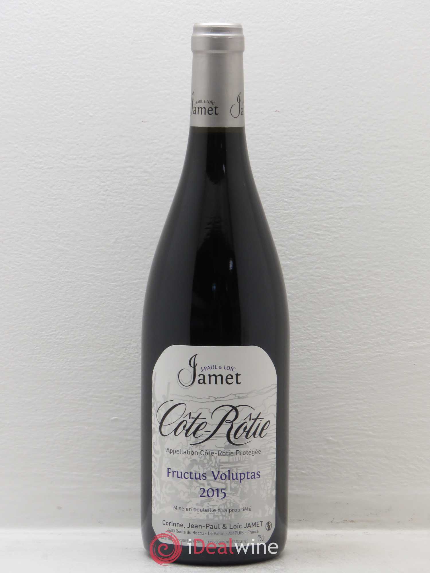 Côte-Rôtie Jamet (Domaine) Fructus Voluptas (sans prix de réserve) 2015 - Posten von 1 Flasche - 0