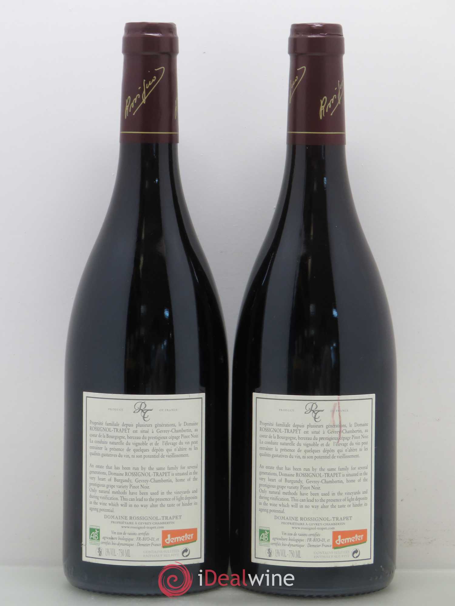 Latricières-Chambertin Grand Cru Rossignol-Trapet (Domaine) (sans prix de réserve) 2009 - Lot de 2 bouteilles - 1