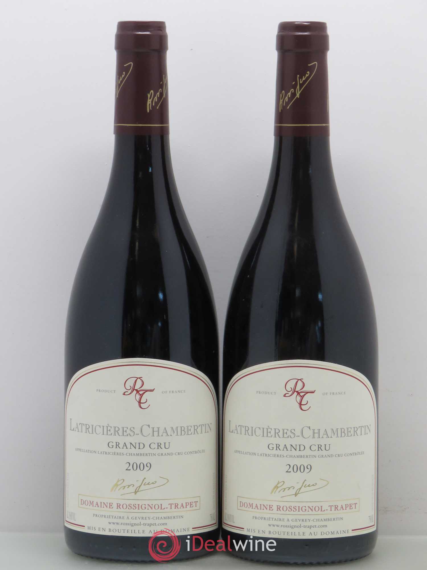 Latricières-Chambertin Grand Cru Rossignol-Trapet (Domaine) (sans prix de réserve) 2009 - Lot de 2 bouteilles - 0