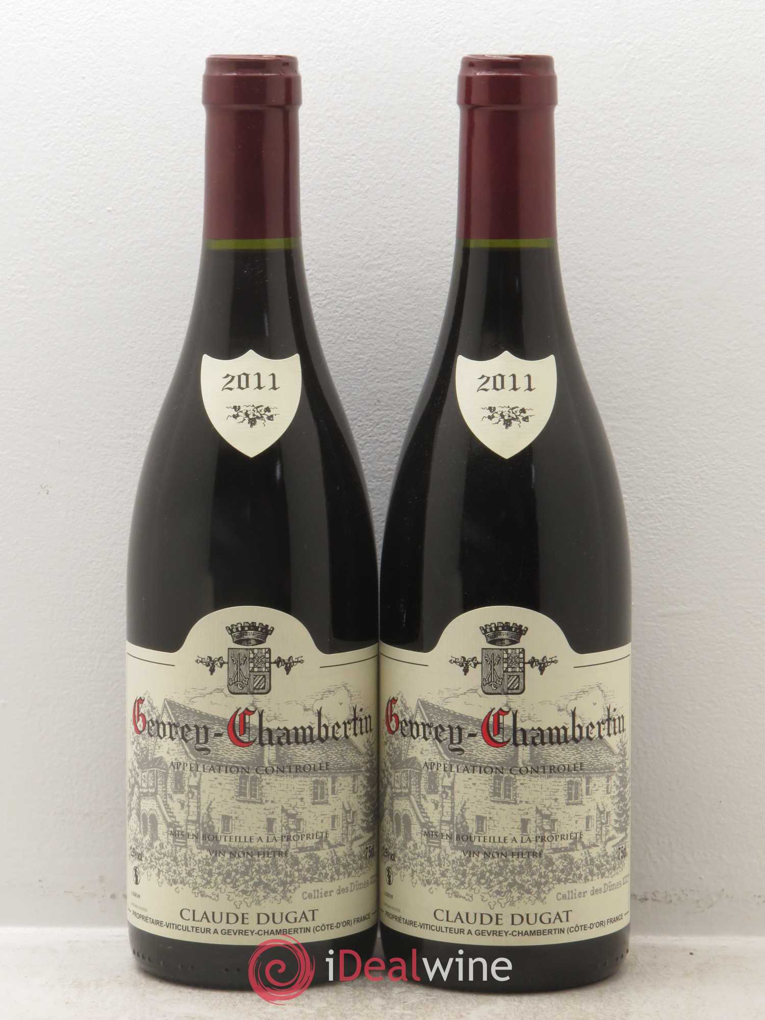 Gevrey-Chambertin Claude Dugat (sans prix de réserve) 2011 - Lot de 2 bouteilles - 0