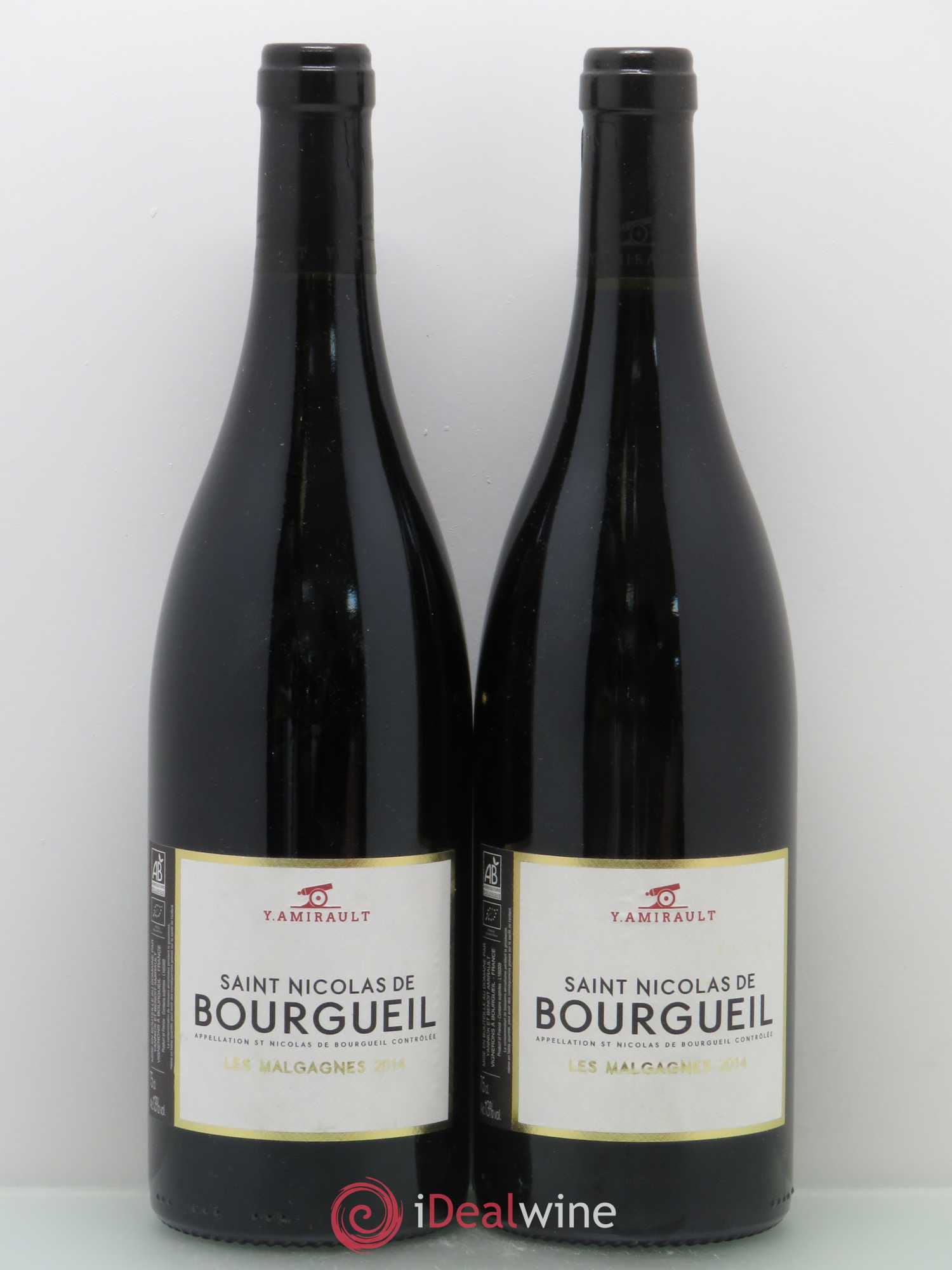 Saint-Nicolas de Bourgueil Les Malgagnes Yannick Amirault (Domaine) (sans prix de réserve) 2014 - Lot de 2 bouteilles - 0