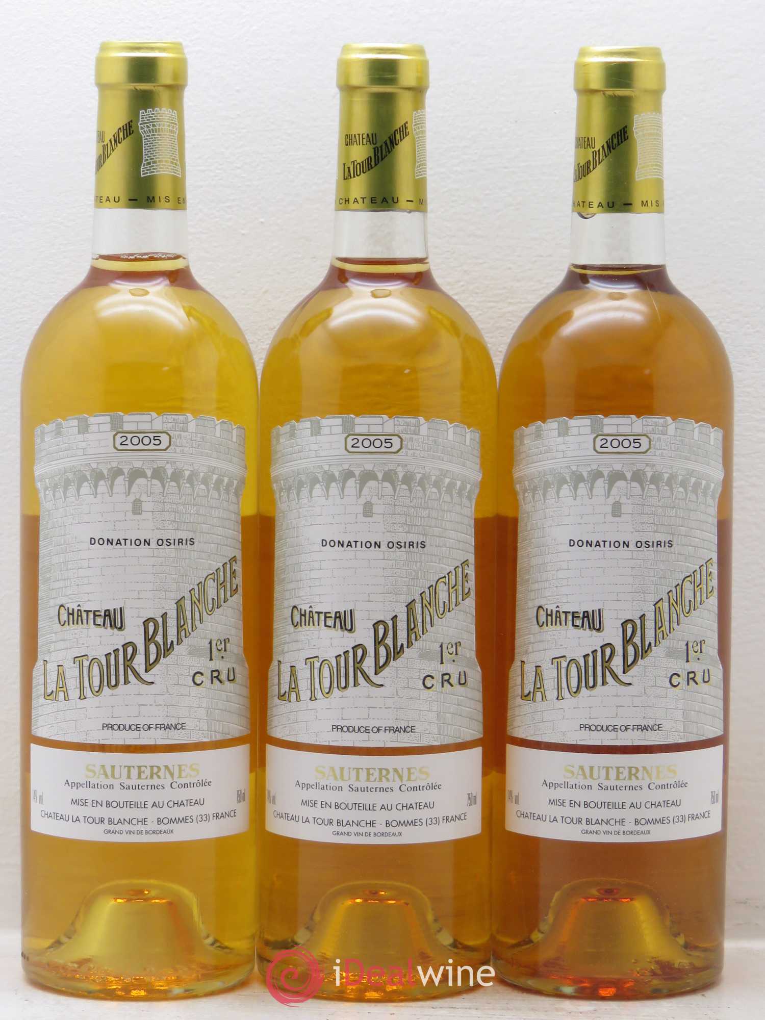 Château la Tour Blanche 1er Grand Cru Classé (senza prezzo di riserva) 2005 - Lotto di 3 bottiglie - 0