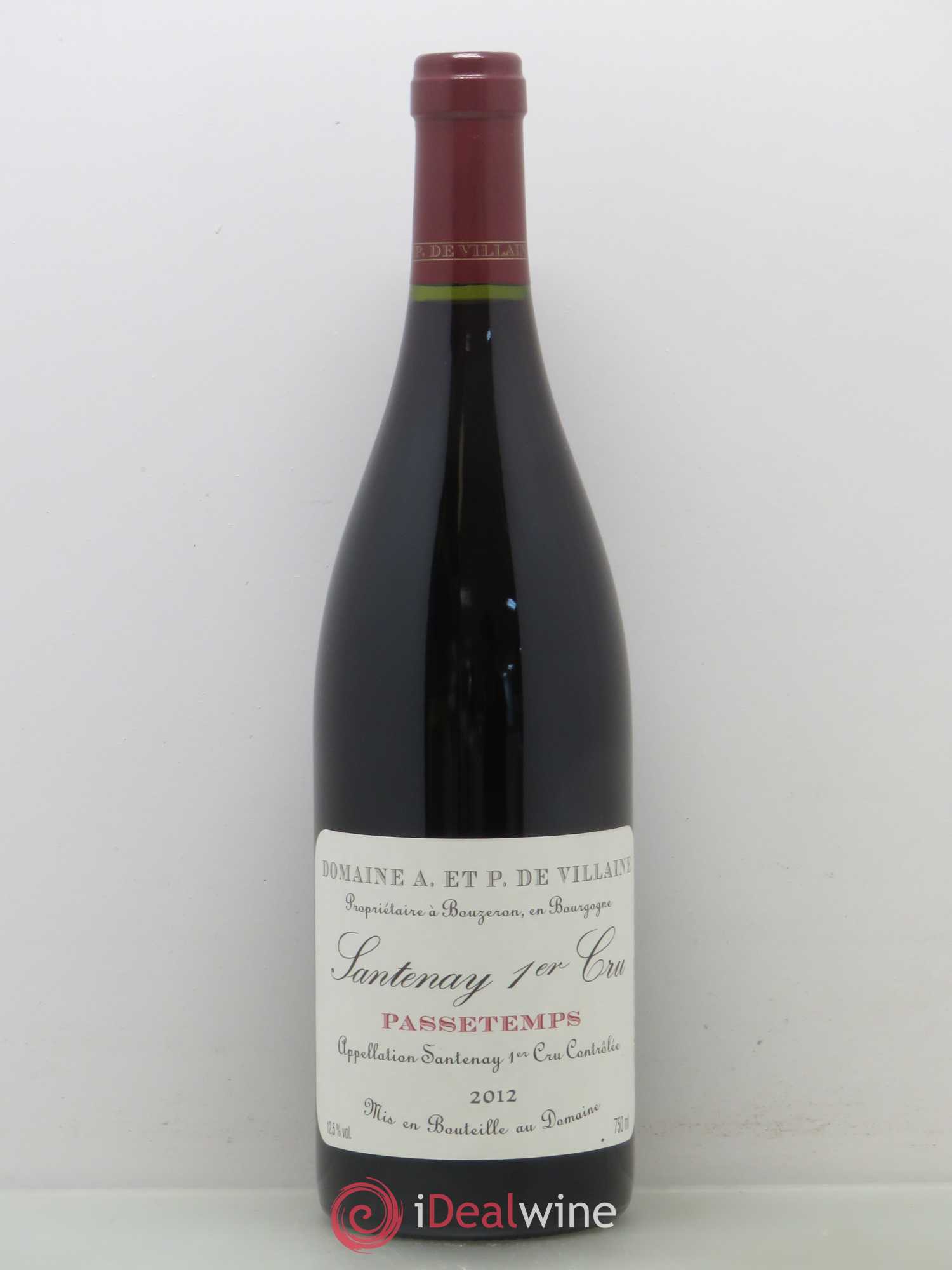 Santenay 1er Cru Passetemps De Villaine (sans prix de réserve) 2012 - Posten von 1 Flasche - 0