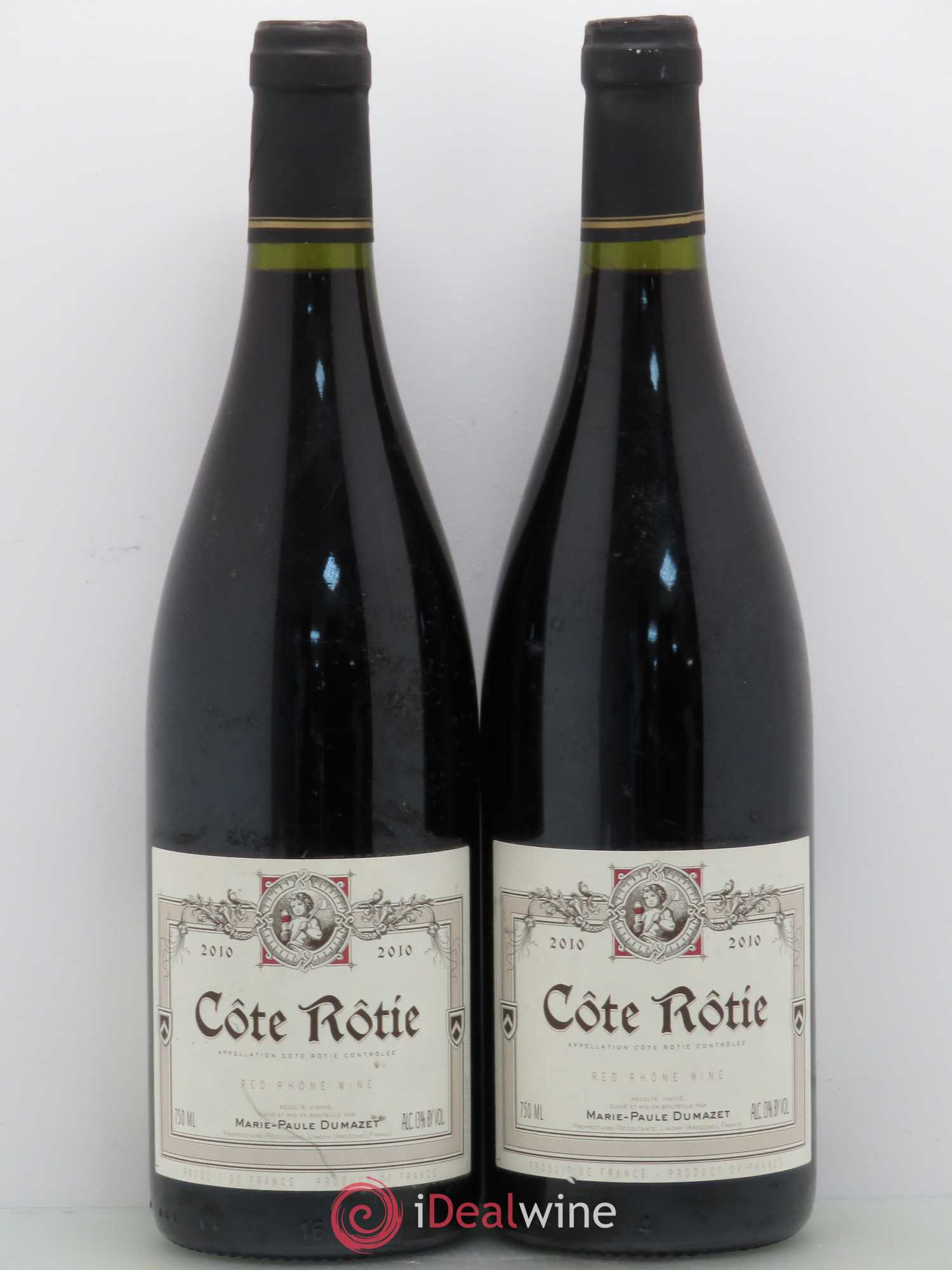 Côte-Rôtie Côte Brune Domaine Dumazet (sans prix de réserve) 2010 - Posten von 2 Flaschen - 0