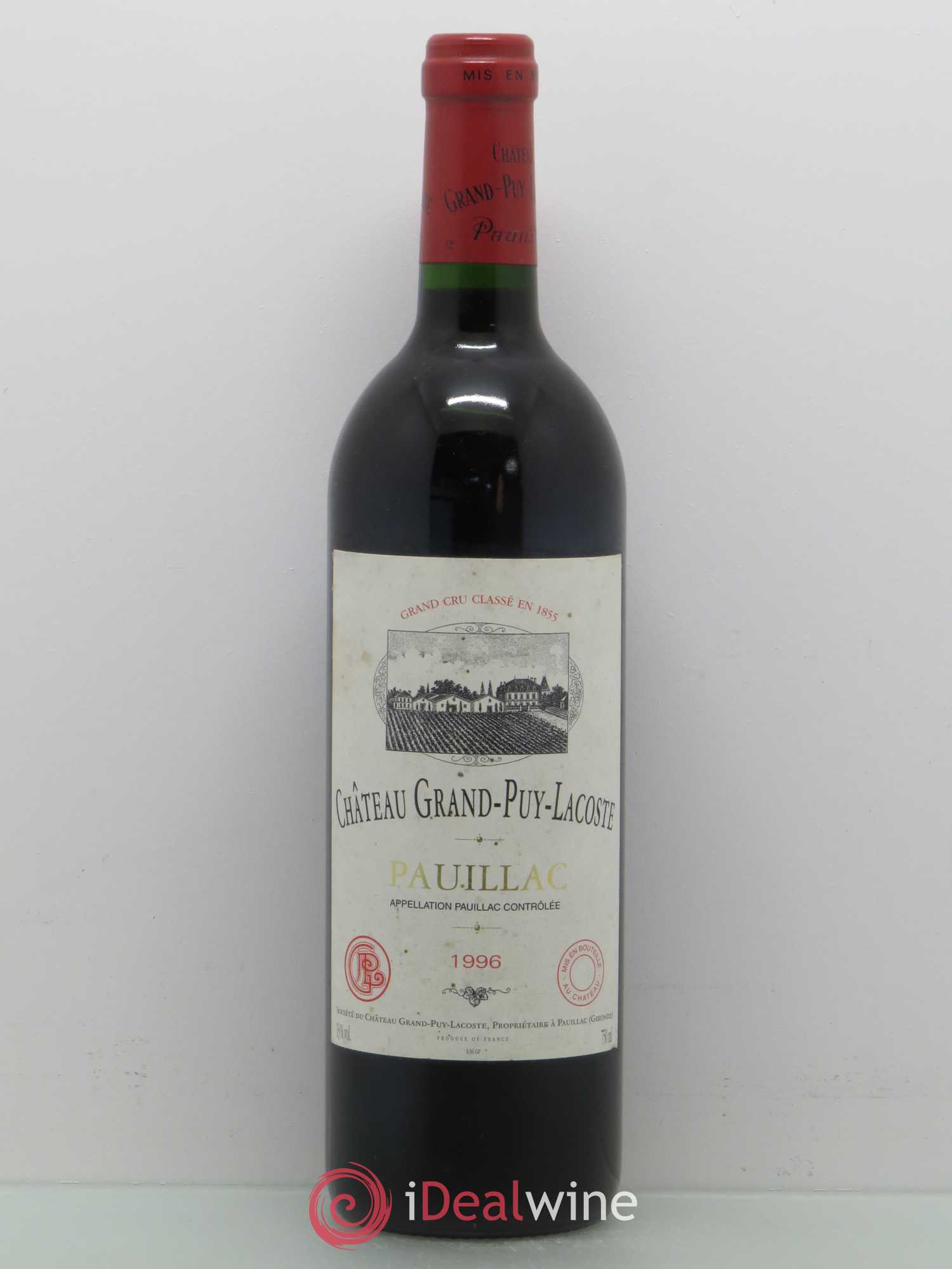 Château Grand Puy Lacoste 5ème Grand Cru Classé (sans prix de réserve) 1996 - Lot de 1 bouteille - 0