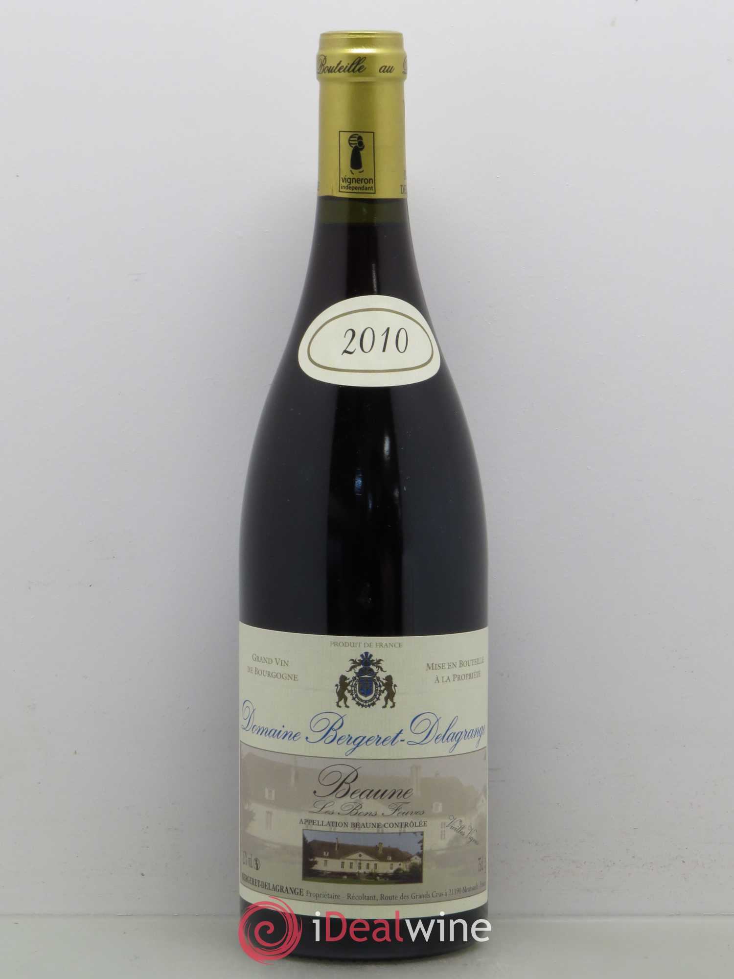 Beaune 1er Cru Les Bons Feuves - Bergeret Delagrange (sans prix de réserve) 2010 - Posten von 1 Flasche - 0