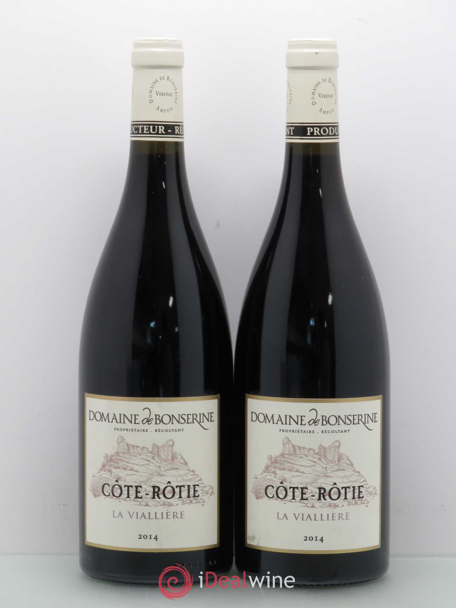 Côte-Rôtie La Viallière Bonserine (Domaine de) (sans prix de réserve) 2014 - Lot de 2 bouteilles - 0
