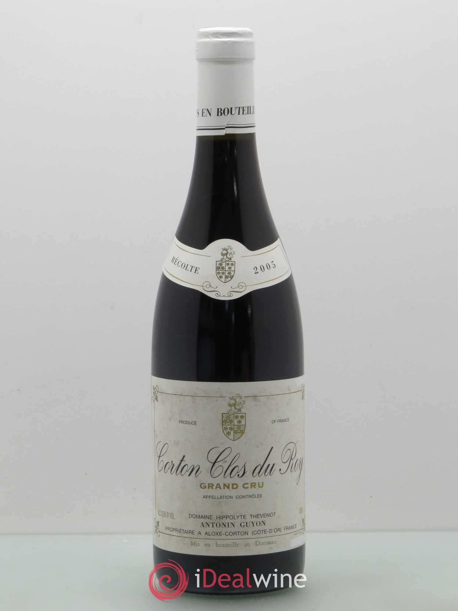Corton Grand Cru Clos Du Roy Antonin Guyon (sans prix de réserve) 2005 - Posten von 1 Flasche - 0