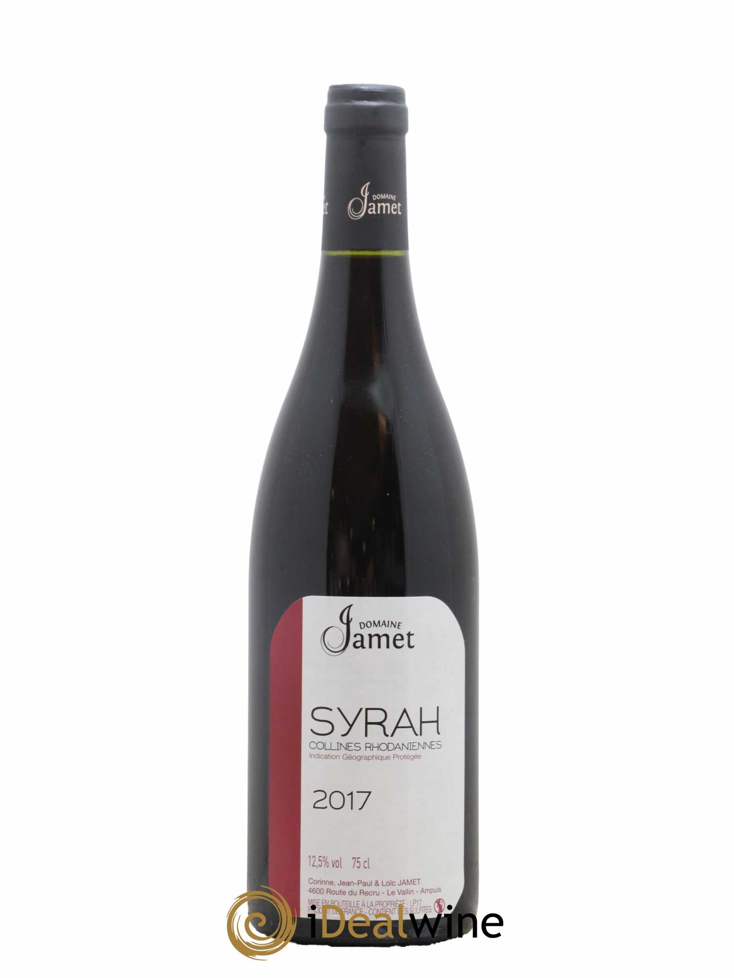 Collines Rhodaniennes Syrah Jamet (Domaine) 2017 - Posten von 1 Flasche - 0