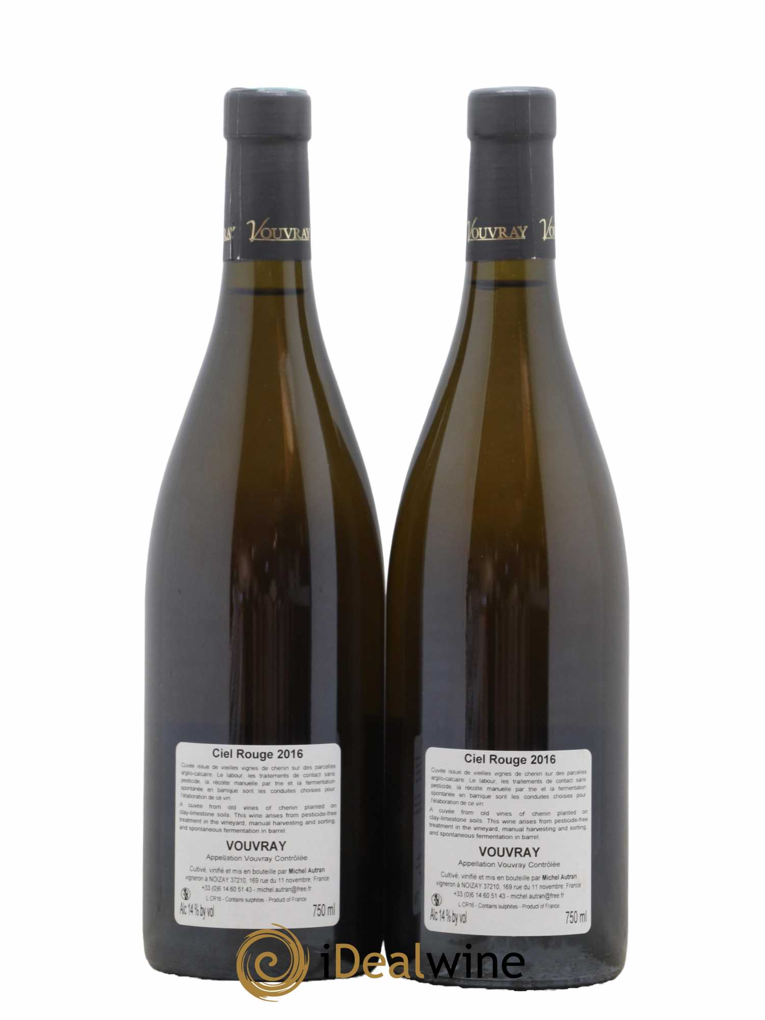 Vin de France Ciel Rouge Michel Autran 2016 - Lot de 2 bouteilles - 1