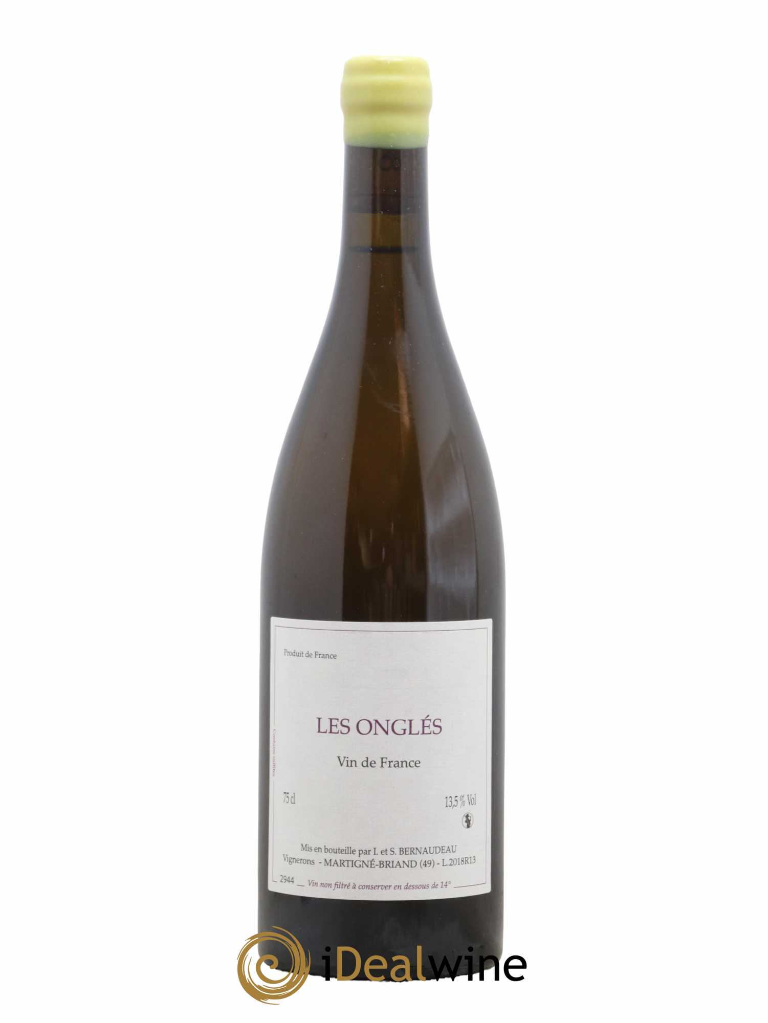 Vin de France Les Onglés Stéphane Bernaudeau 2018 - Lot de 1 bouteille - 0