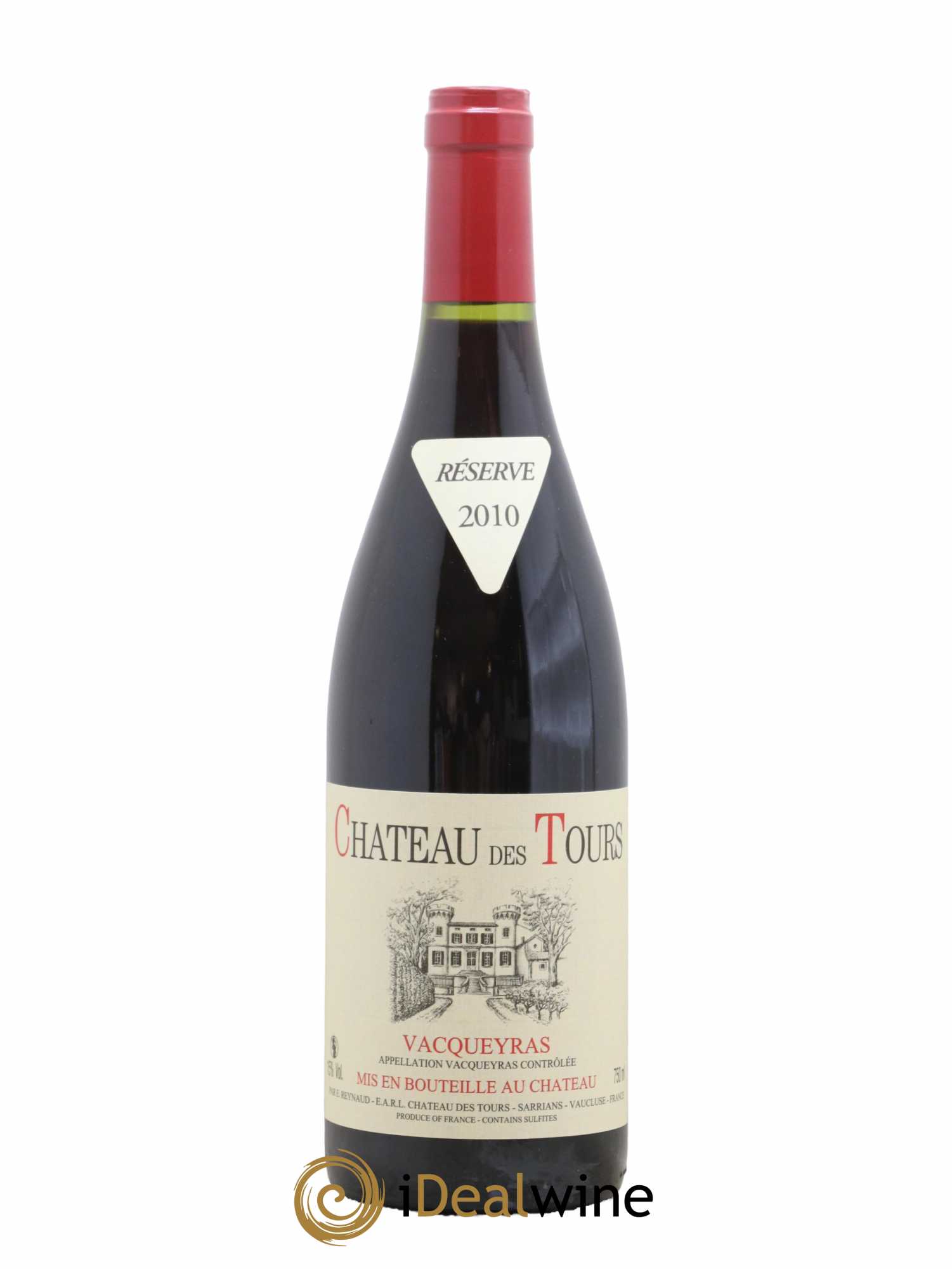 Vacqueyras Château des Tours Emmanuel Reynaud 2010 - Lot de 1 bouteille - 0