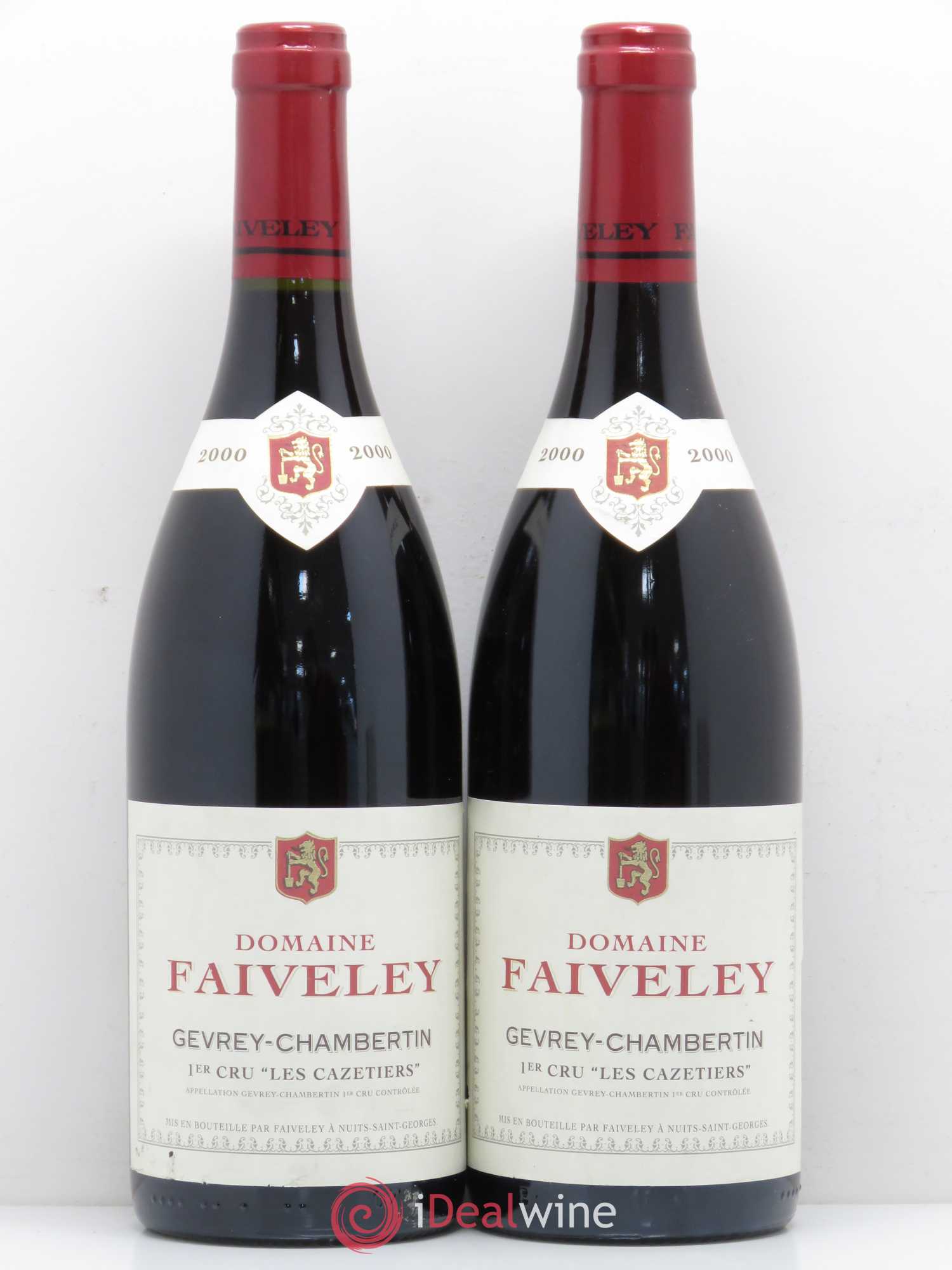 Gevrey-Chambertin 1er Cru Les Cazetiers Faiveley 2000 - Lot de 2 bouteilles - 0