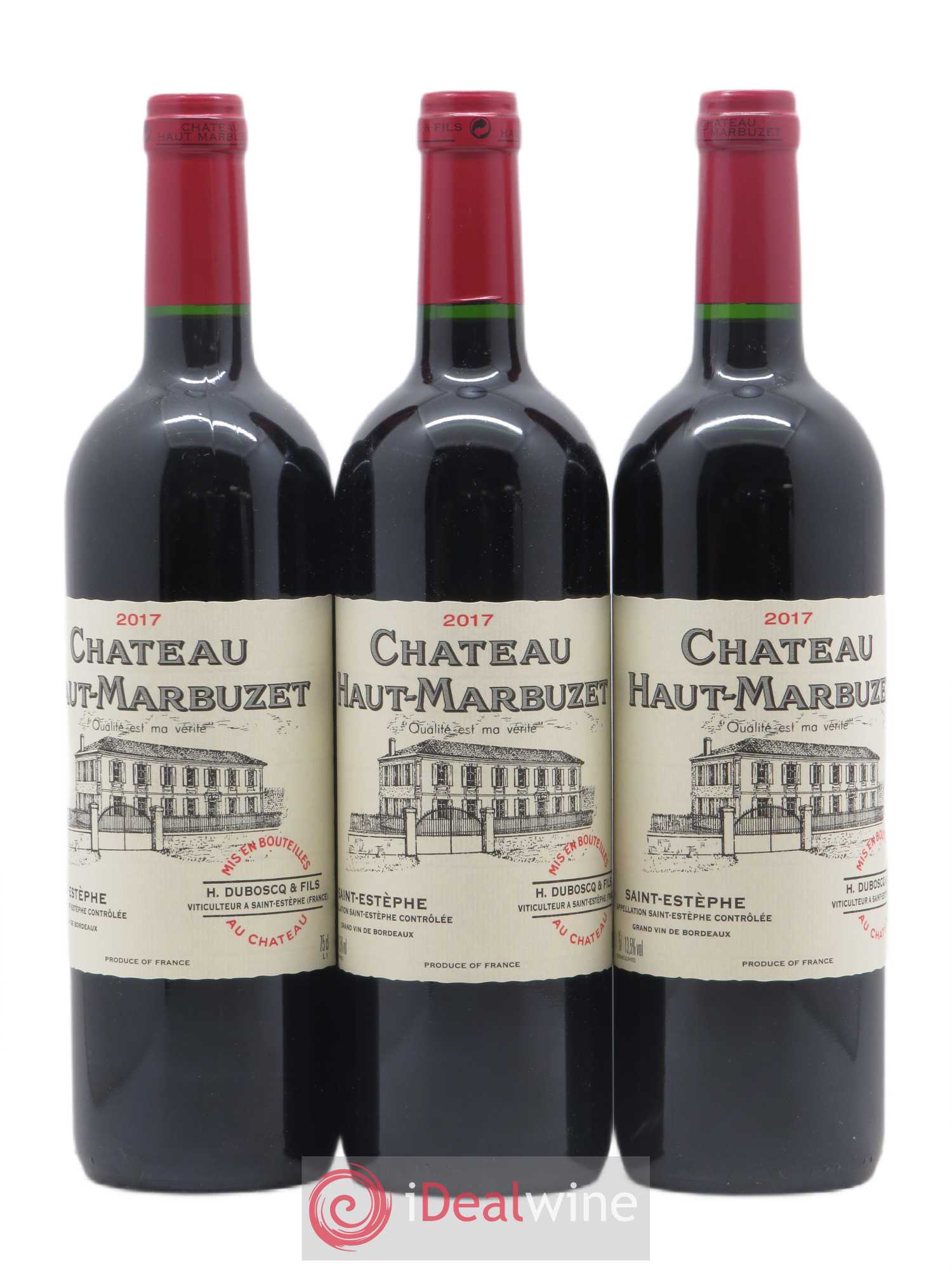Château Haut Marbuzet 2017 - Lot de 3 bouteilles - 0