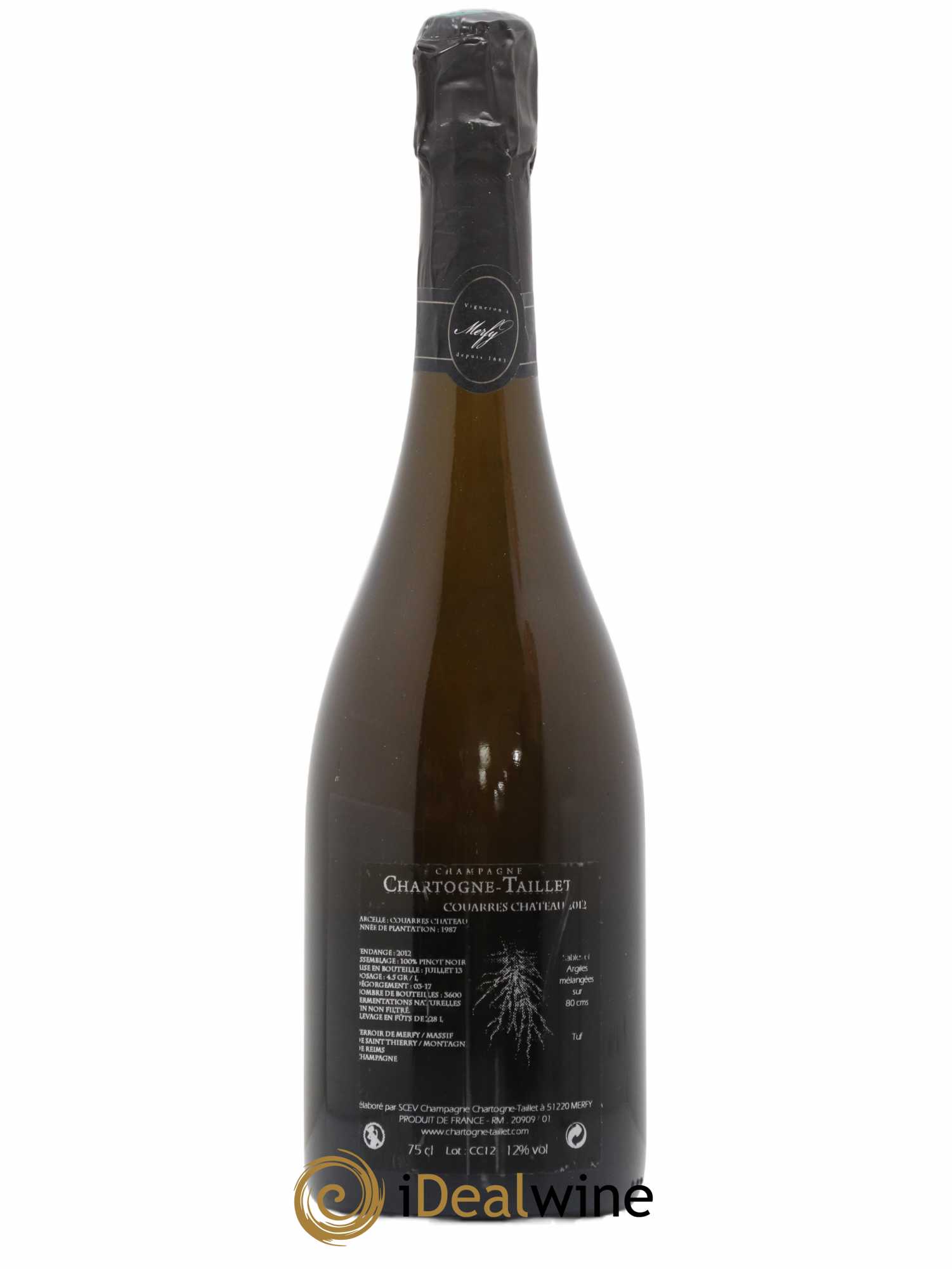 Les Couarres Château Extra-Brut Chartogne-Taillet 2012 - Lot de 1 bouteille - 1