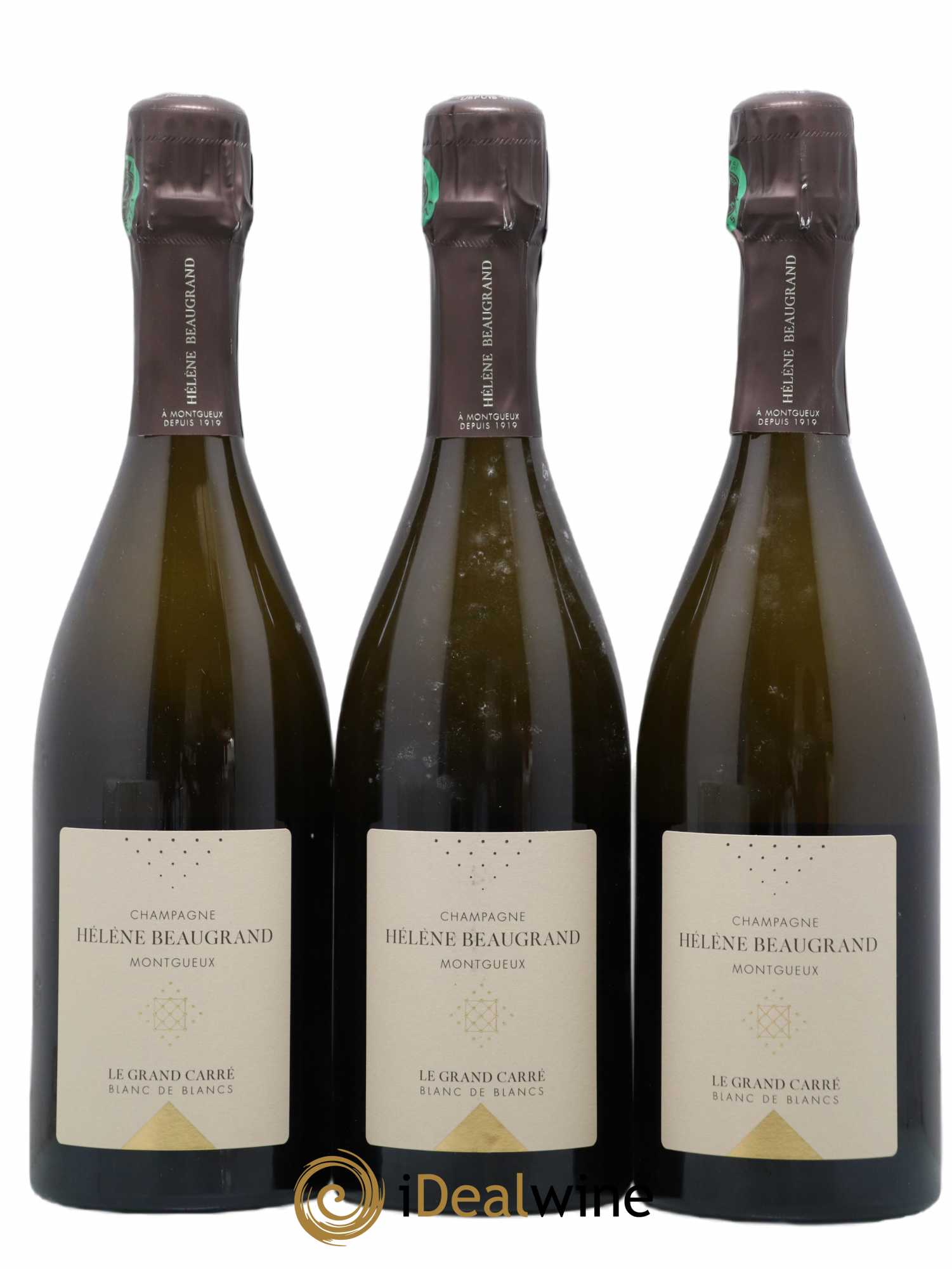 Champagne Le Grand Carré Blanc de Blancs Domaine Hélène Beaugrand - Lot de 3 bouteilles - 0