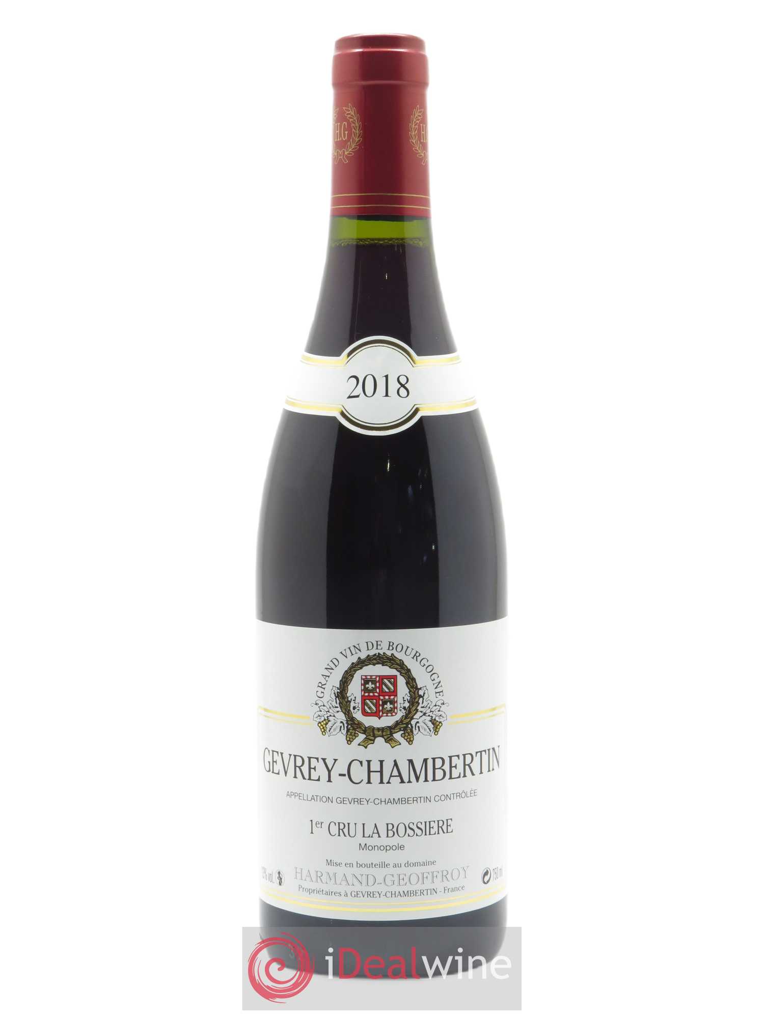 Gevrey-Chambertin 1er Cru La Bossière Harmand-Geoffroy (Domaine) 2018 - Lot de 1 bouteille - 0
