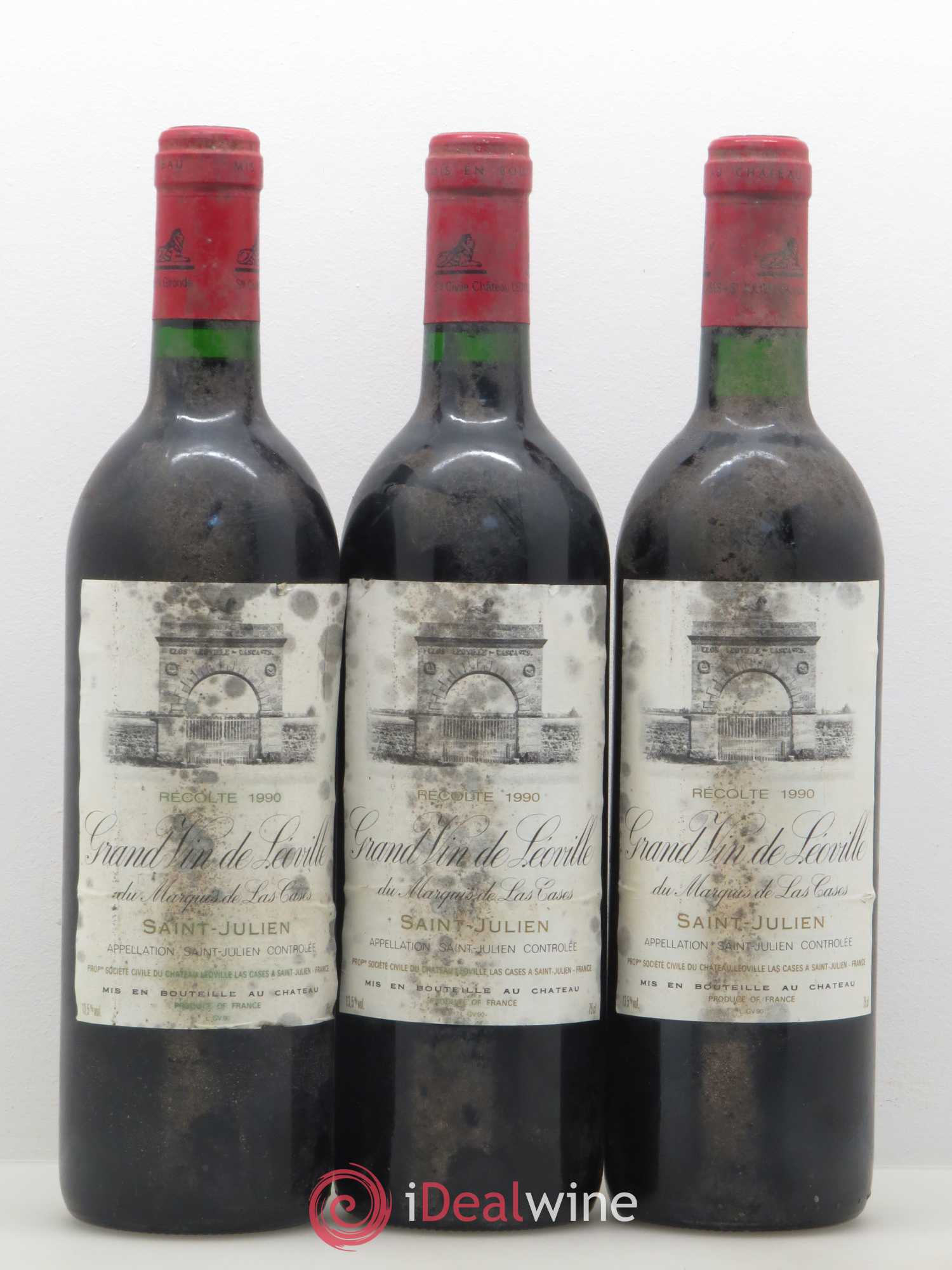 Château Léoville Las Cases 2ème Grand Cru Classé 1990 - Lot de 6 bouteilles - 1