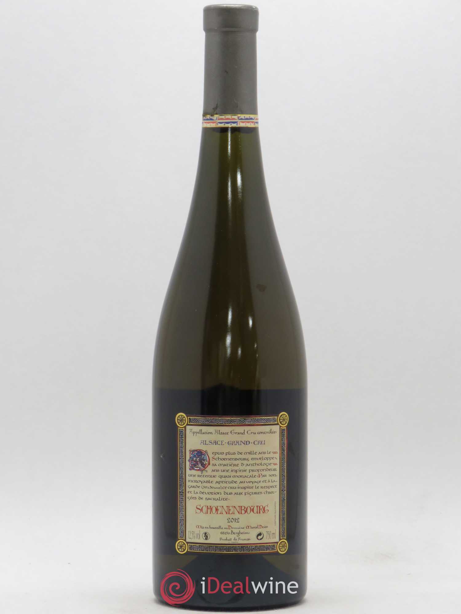 Alsace Grand Cru Schoenenbourg Marcel Deiss (Domaine) 2012 - Lot de 1 bouteille - 1