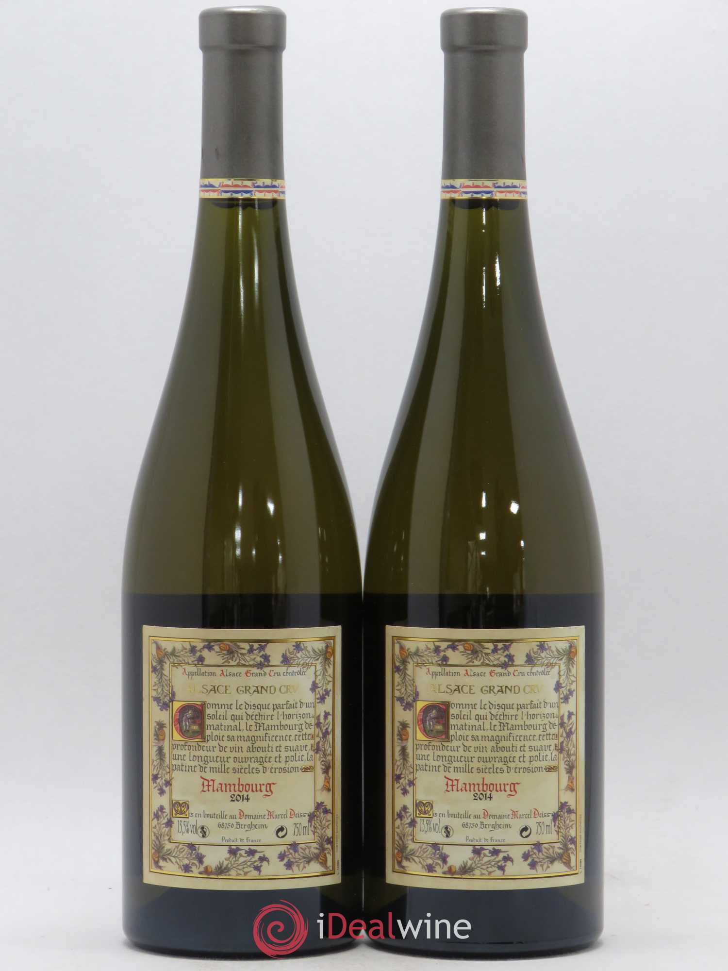 Alsace Grand Cru Mambourg Marcel Deiss (Domaine) 2014 - Lot de 2 bouteilles - 1