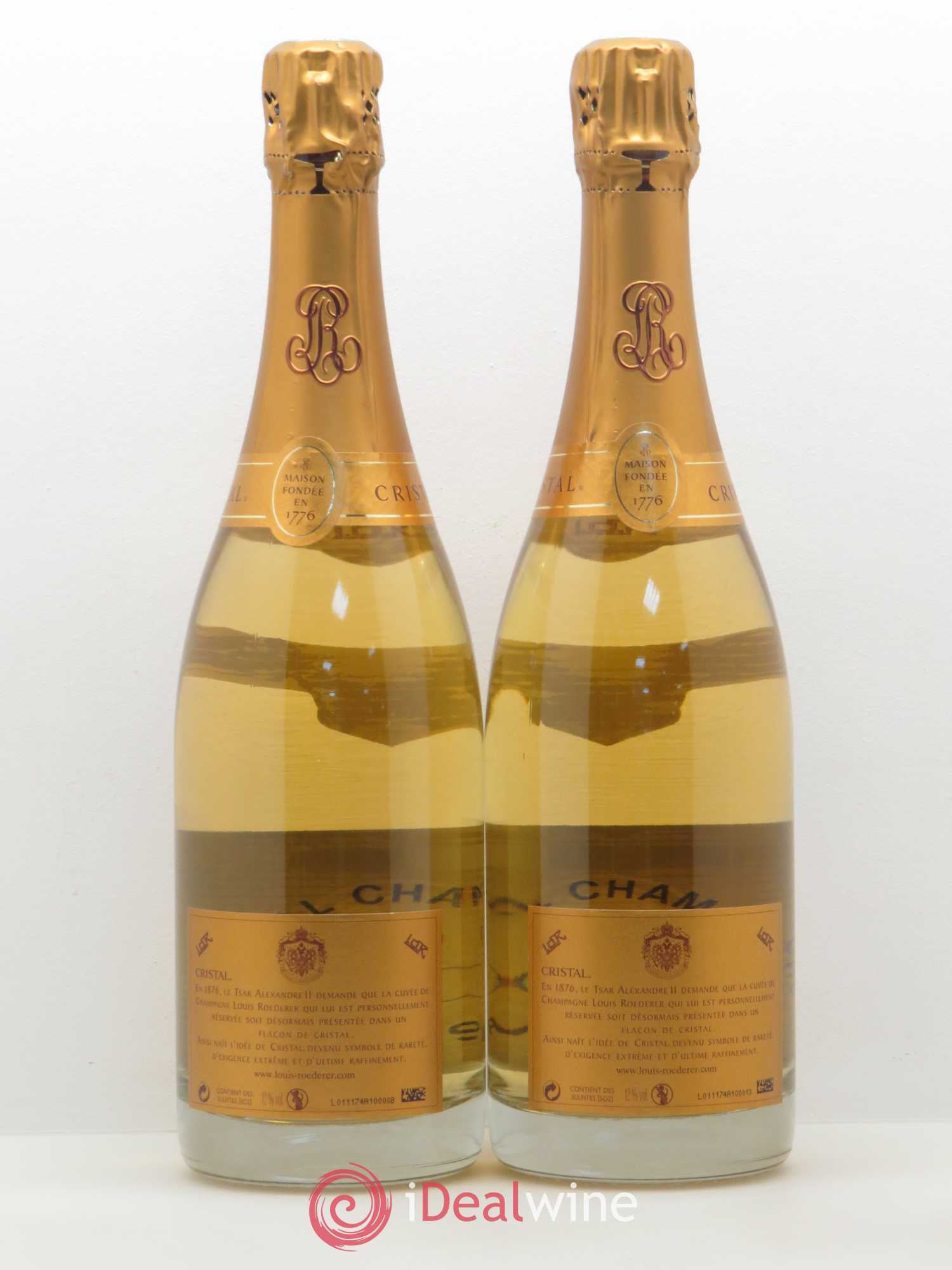 Cristal Louis Roederer 2007 - Lot de 2 bouteilles - 1