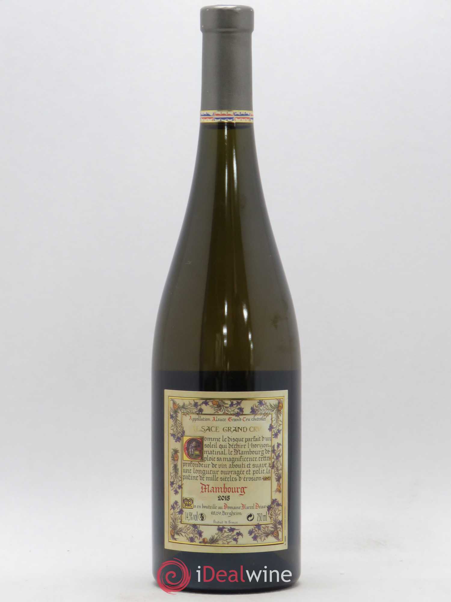 Alsace Grand Cru Mambourg Marcel Deiss (Domaine) 2015 - Lot de 1 bouteille - 1
