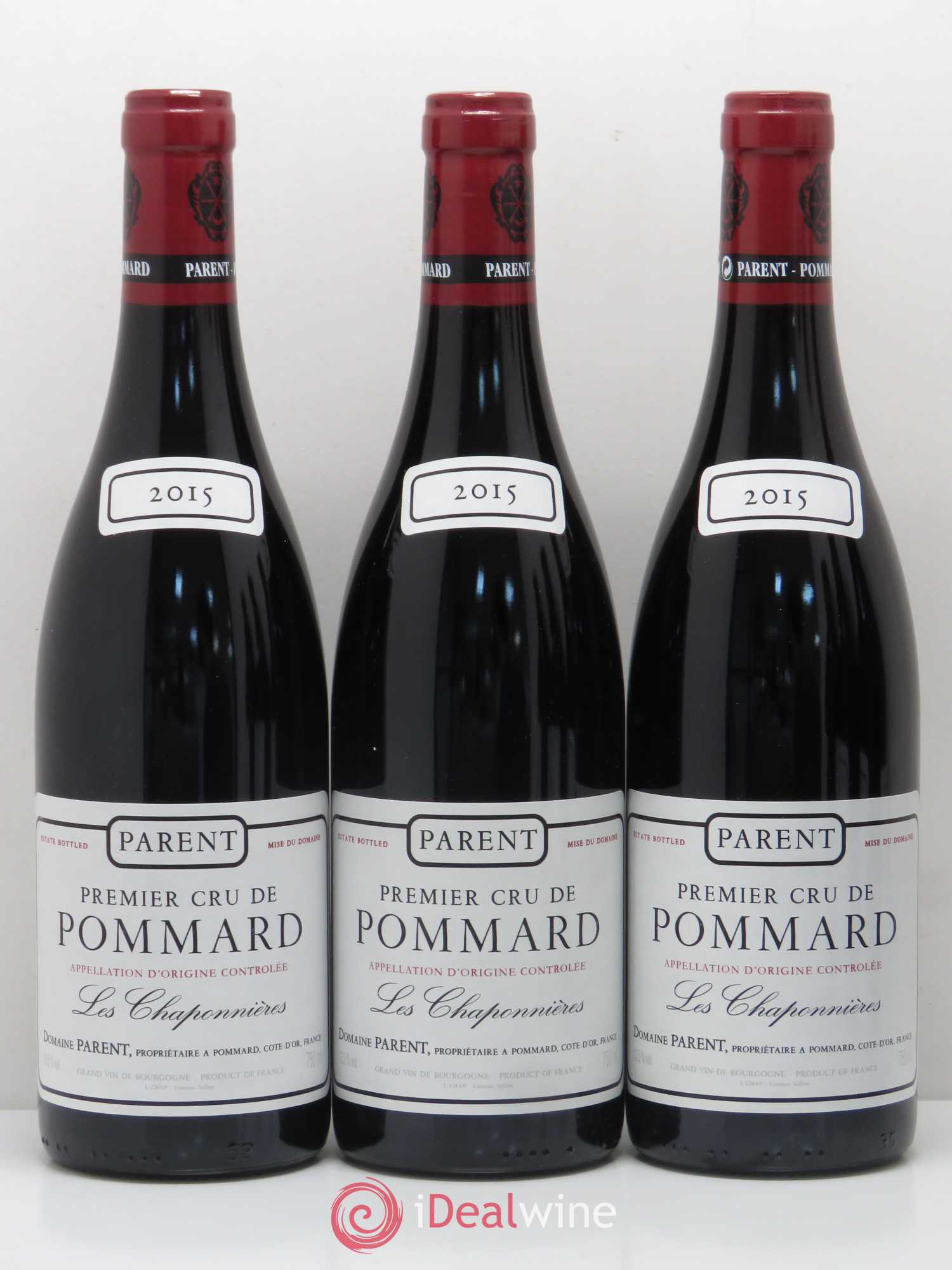 Pommard 1er Cru Les Chaponnières Domaine Parent 2015 - Posten von 6 Flaschen - 2