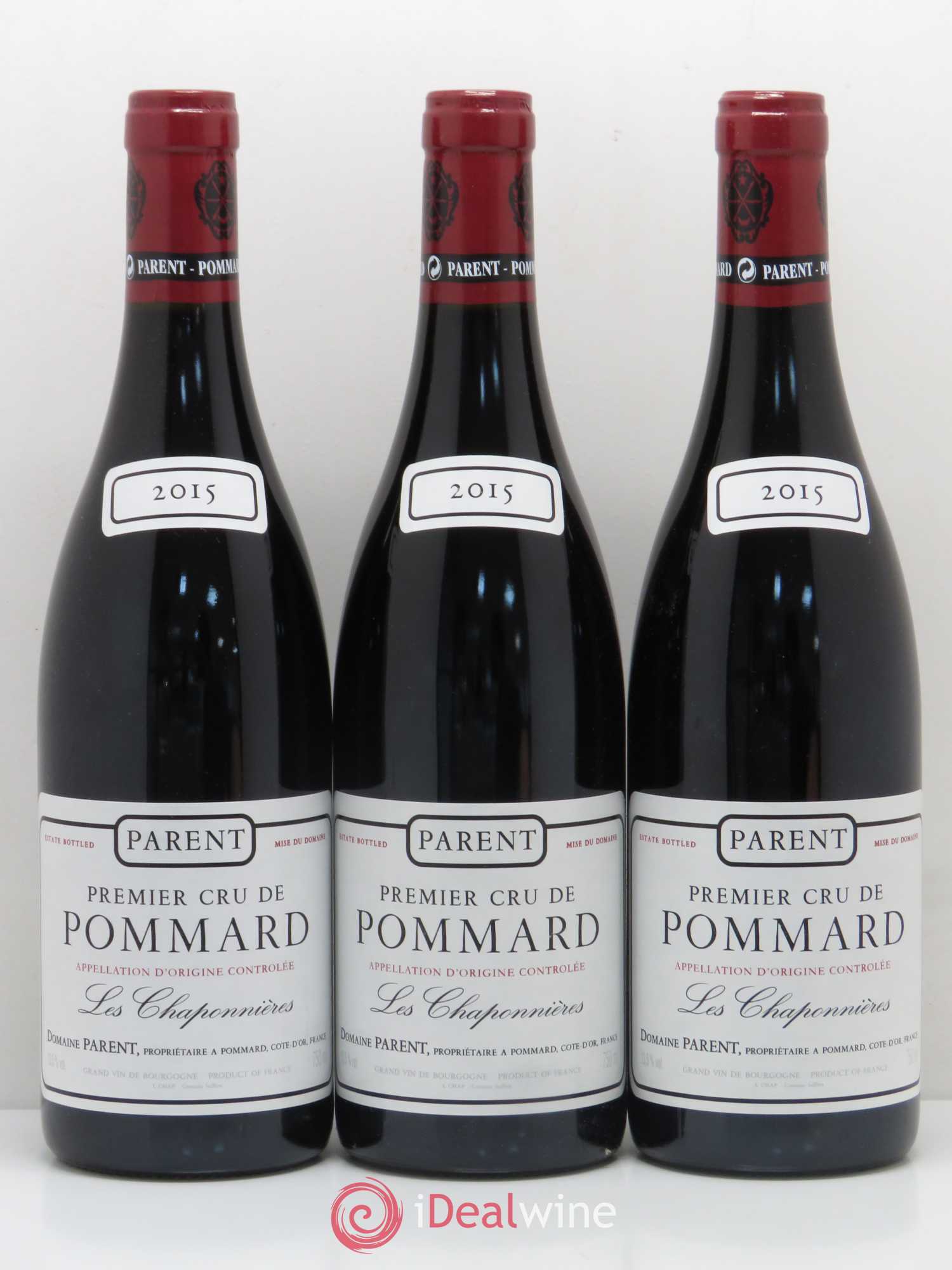 Pommard 1er Cru Les Chaponnières Domaine Parent 2015 - Posten von 3 Flaschen - 0
