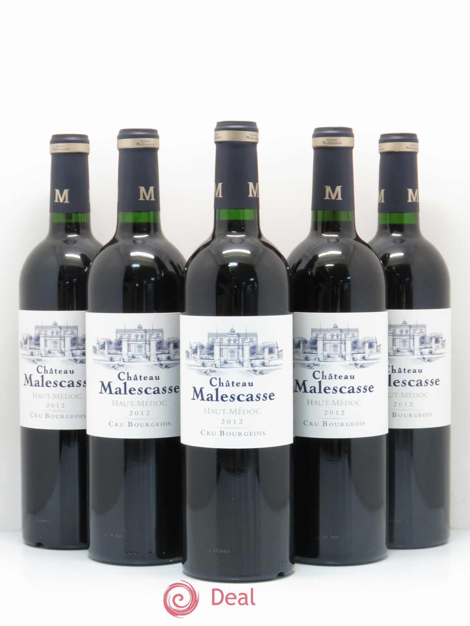 Château Malescasse Cru Bourgeois Exceptionnel 2012 - Lot de 5 bouteilles - 0