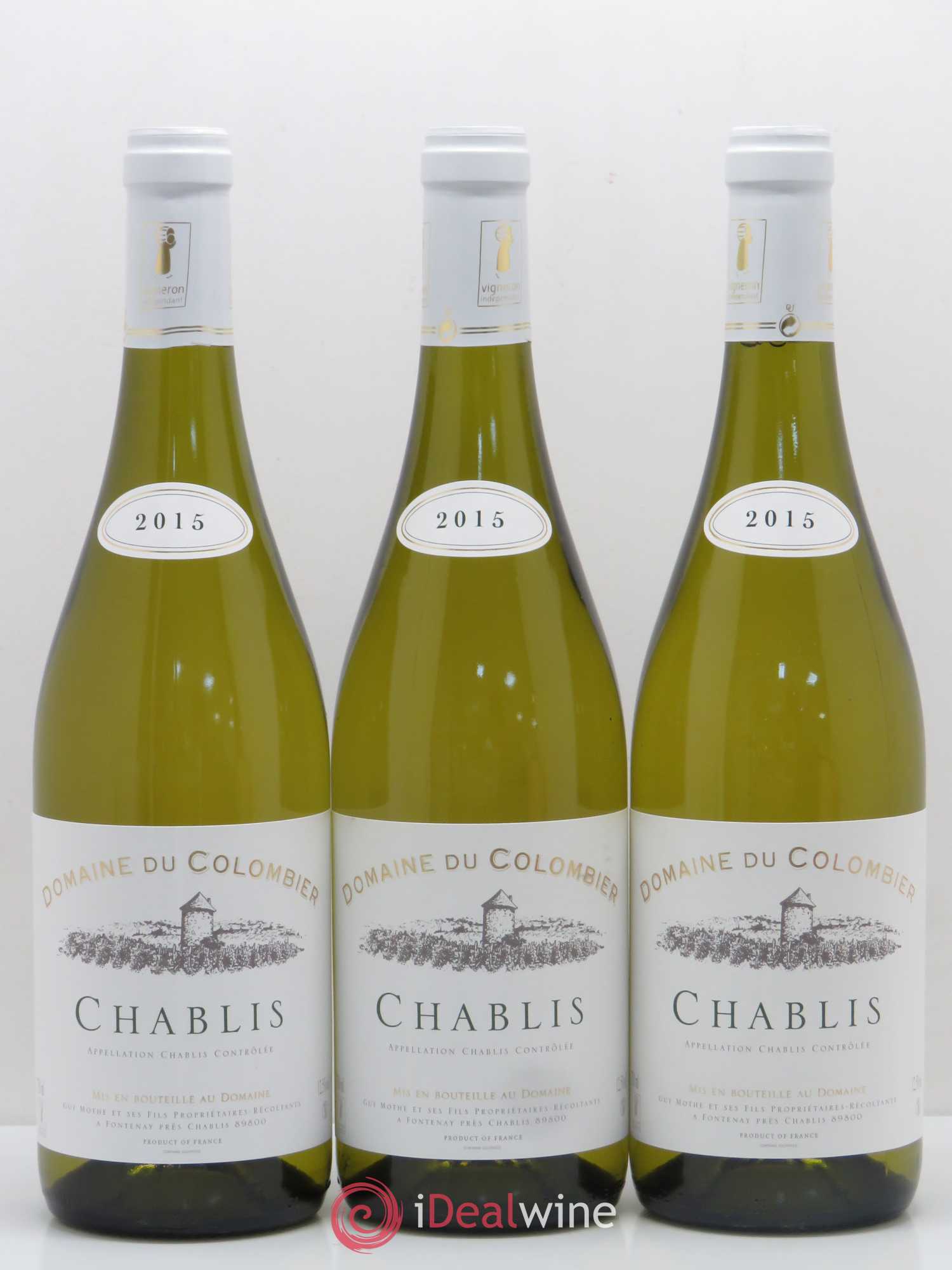 Chablis Domaine du Colombier  2015 - Lot de 6 bouteilles - 1