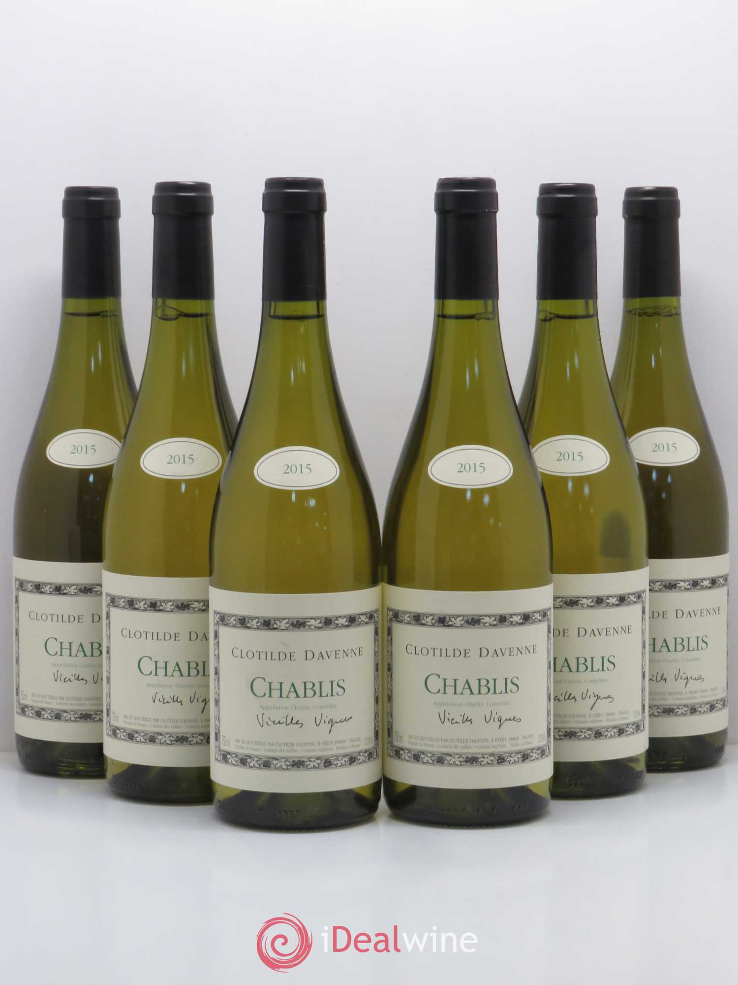Chablis Vieilles Vignes Domaine Clotilde Davenne 2015 - Posten von 6 Flaschen - 0