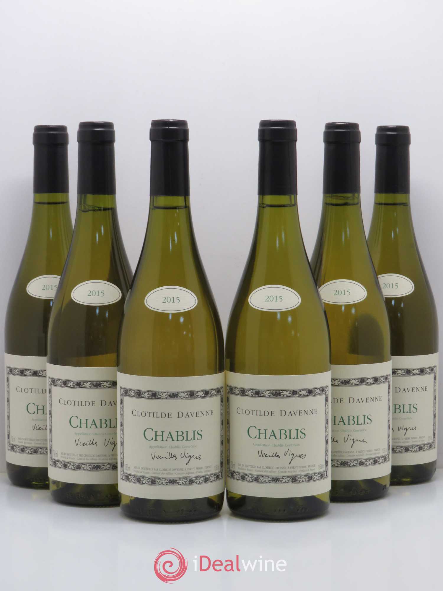 Chablis Vieilles Vignes Domaine Clotilde Davenne 2015 - Posten von 6 Flaschen - 0