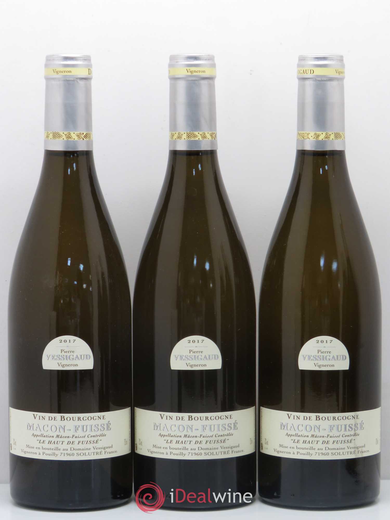 Mâcon Mâcon-Fuissé Le Haut de Fuissé Domaine Pierre Vessigaud 2017 - Lot de 6 bouteilles - 2
