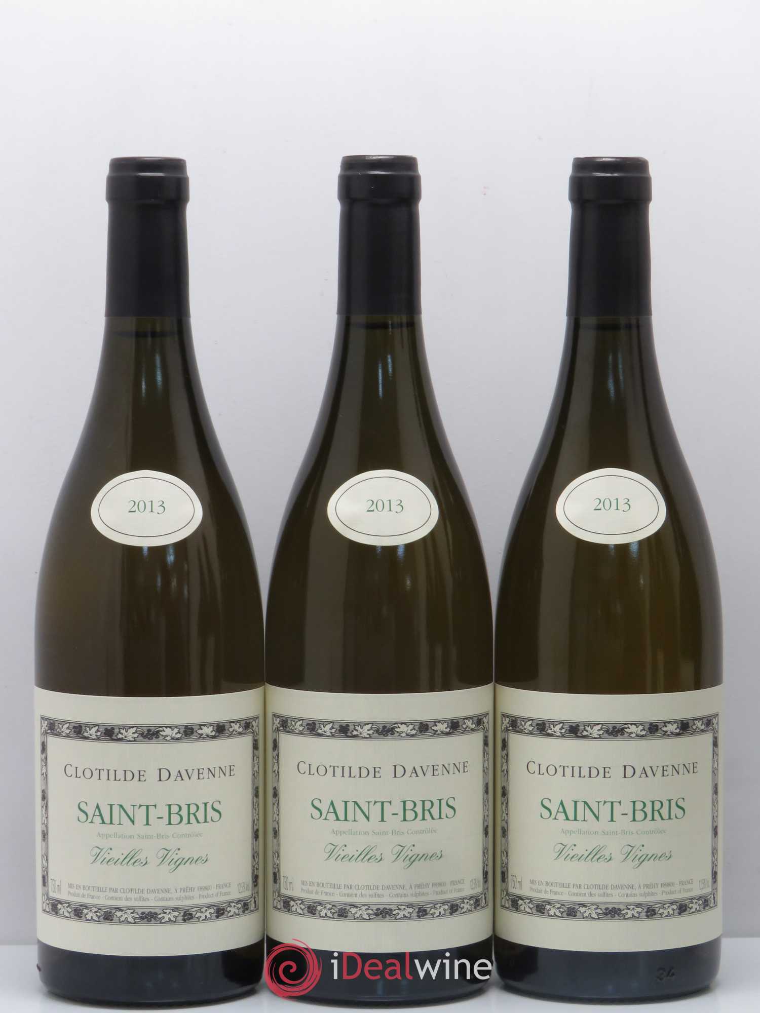 Bourgogne Vieilles Vignes Saint-Bris Domaine Clotilde Davenne 2013 - Posten von 6 Flaschen - 2
